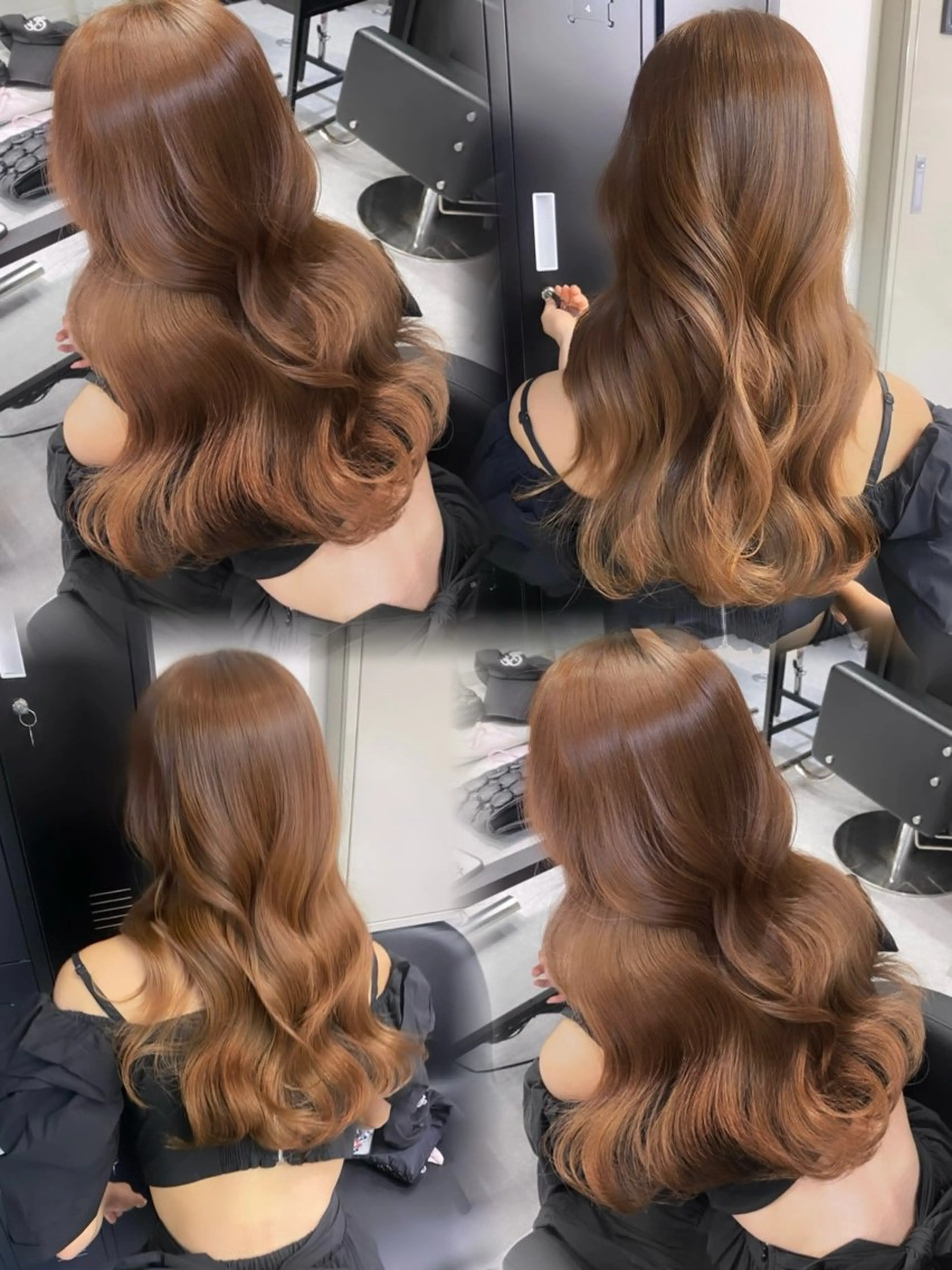 ロング カラー ブリーチ ブラウンカラー 透明感カラー 名古屋栄♡PELE/ ブリーチ/ハイトーンのヘアスタイル