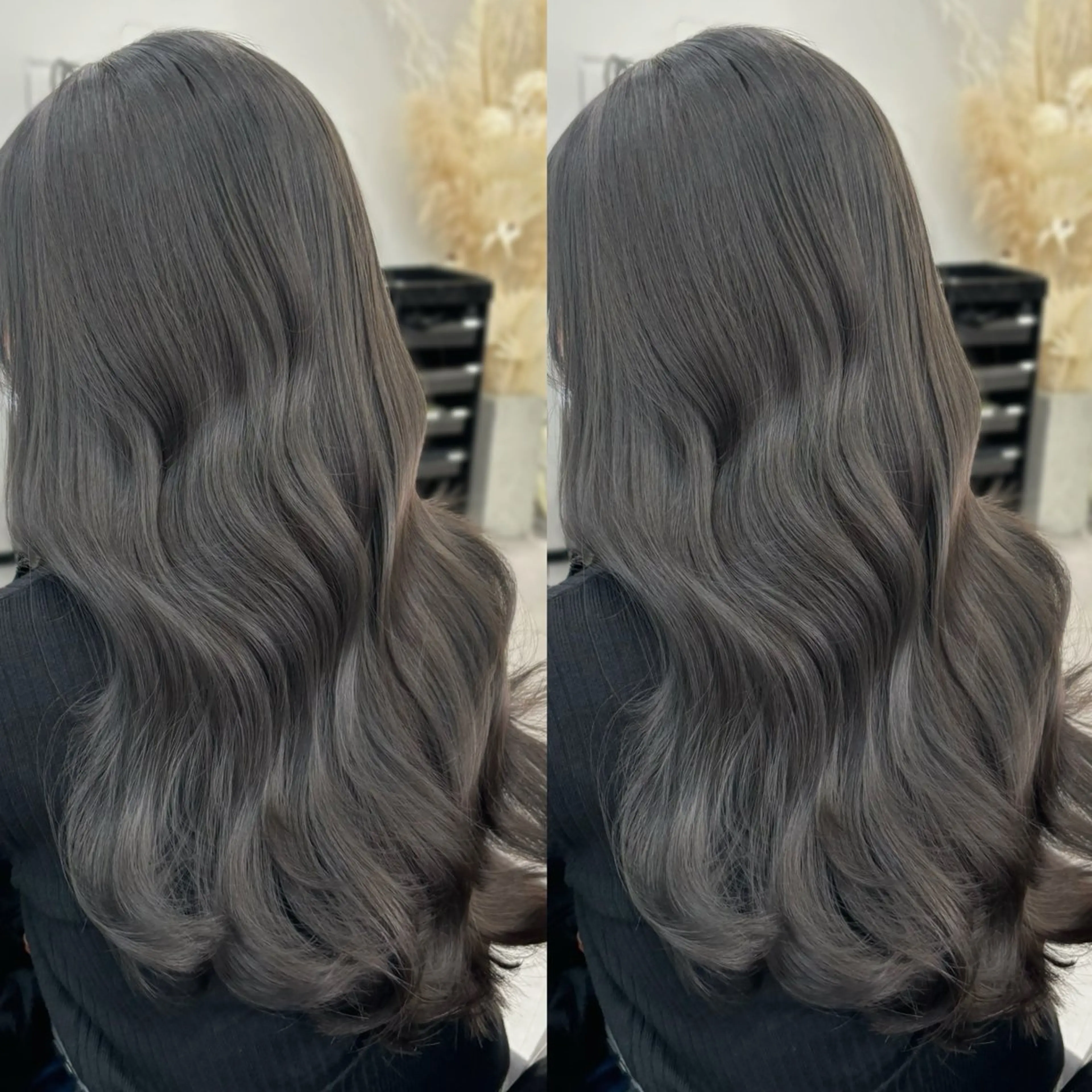 ロング カラー ヘアカラー トリートメント 心斎橋/ブリーチなし 髪質改善/レイヤーのヘアスタイル