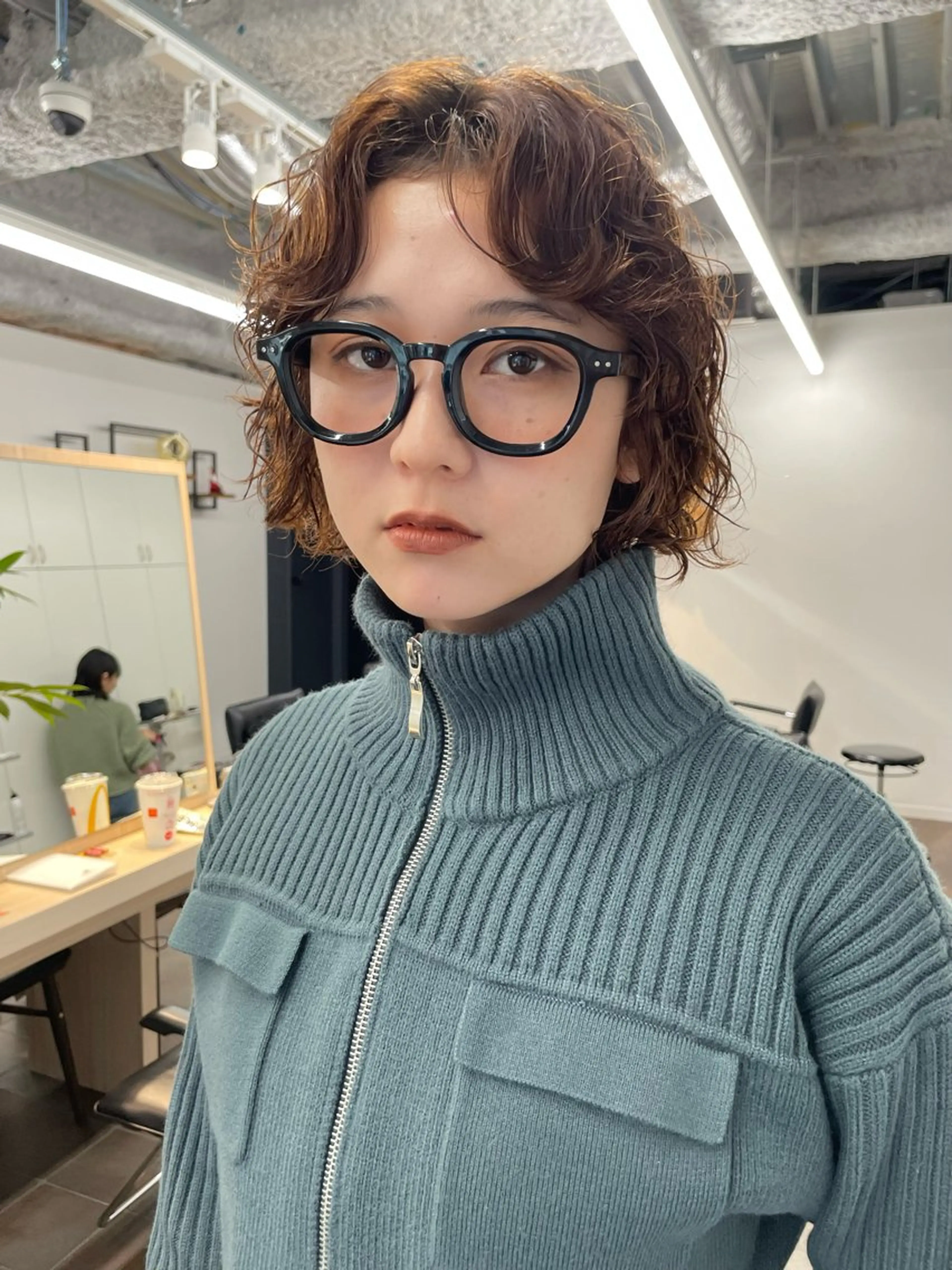 【現金支払い限定】カット＋パーマ🦜¥8800/ボブパーマ/ウルフパーマ/ニュアンス/癖毛パーマの写真