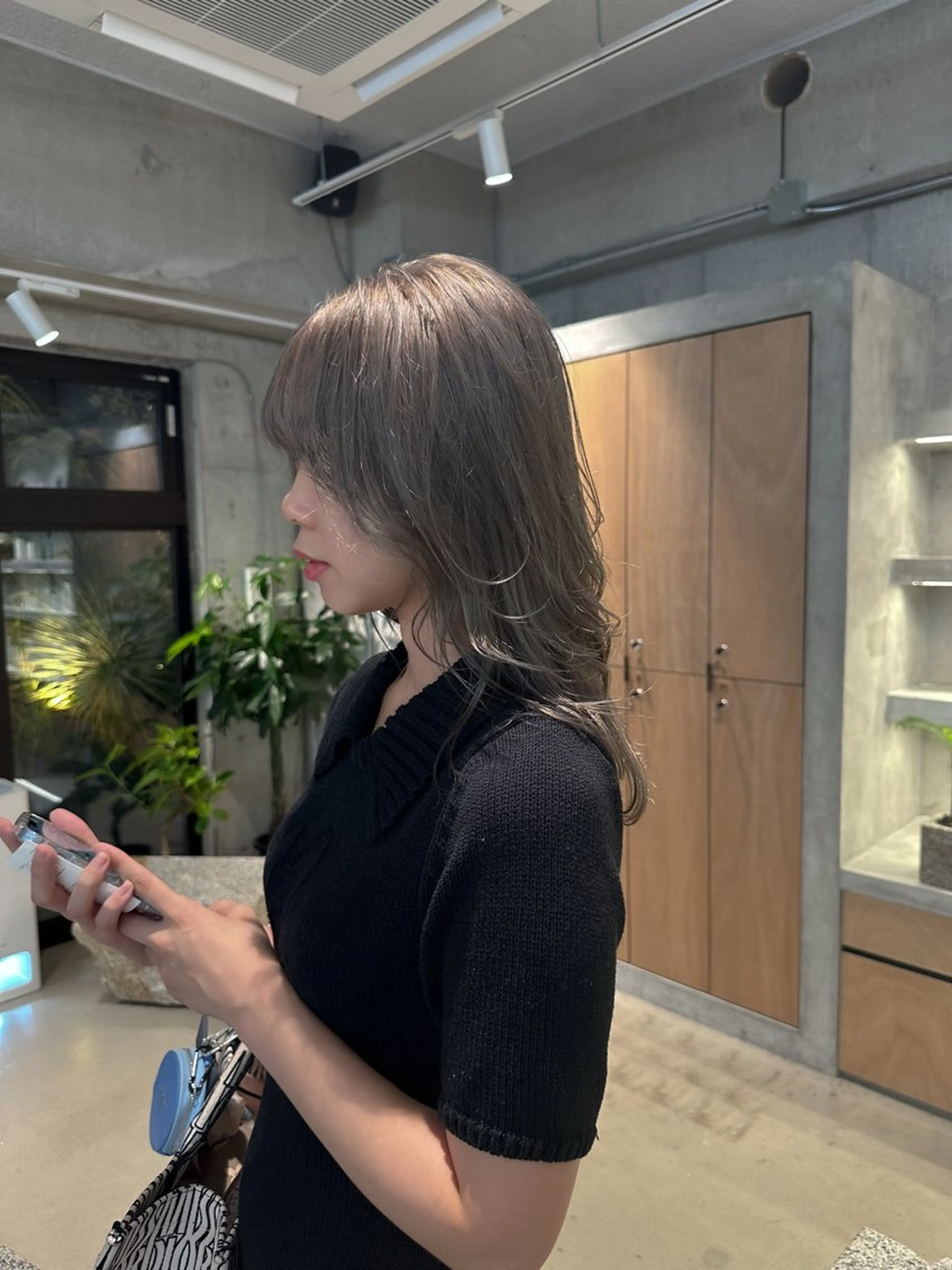 セミロング ヘアカラー 栄/レイヤーカット /オリーブ/傑🦥のヘアスタイル