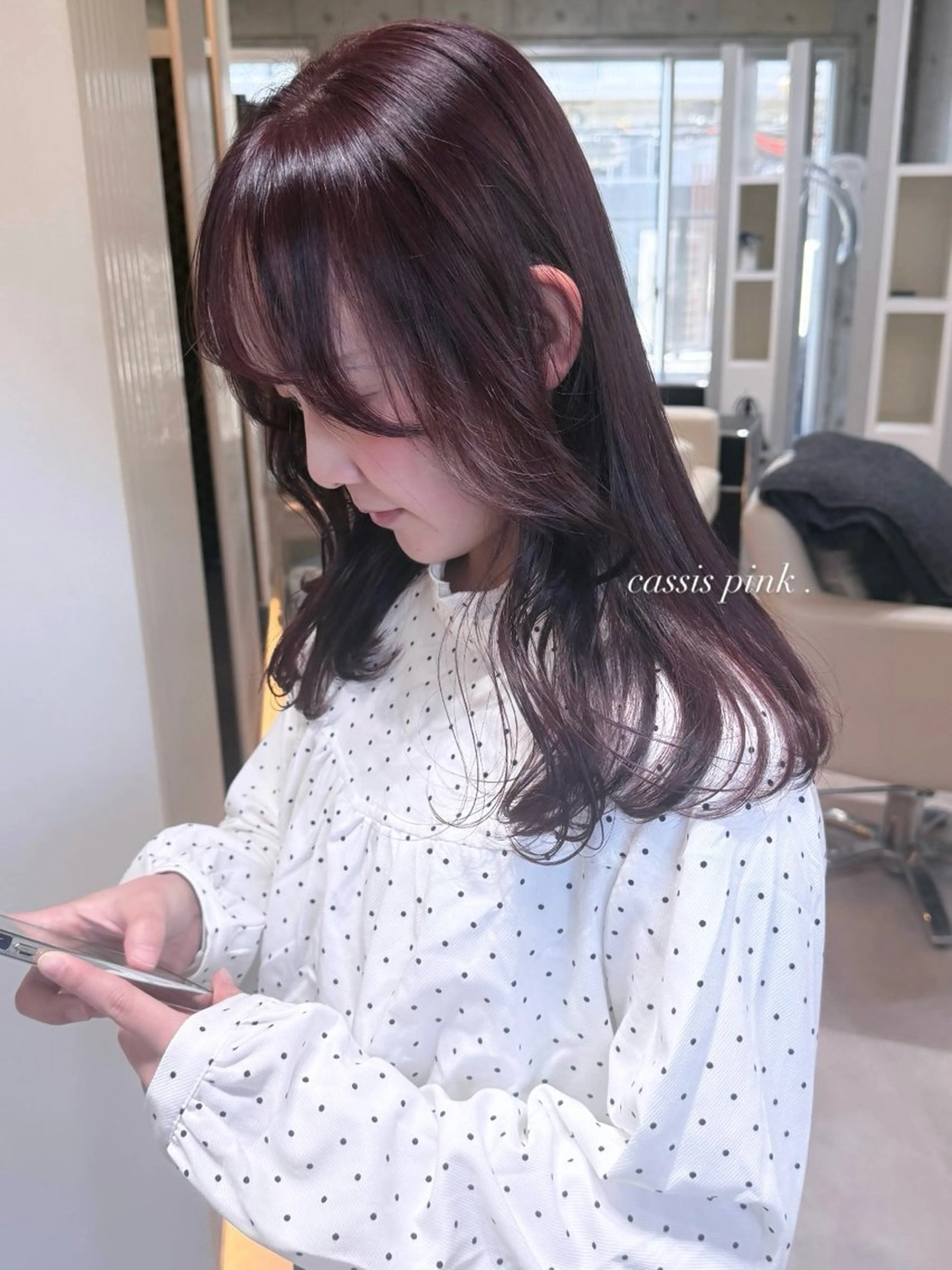 セミロング カラー ブリーチ ダブルカラー ブリーチなしカラー ヘアカラー トリートメント Rem所属・HONDA KANONのヘアスタイル