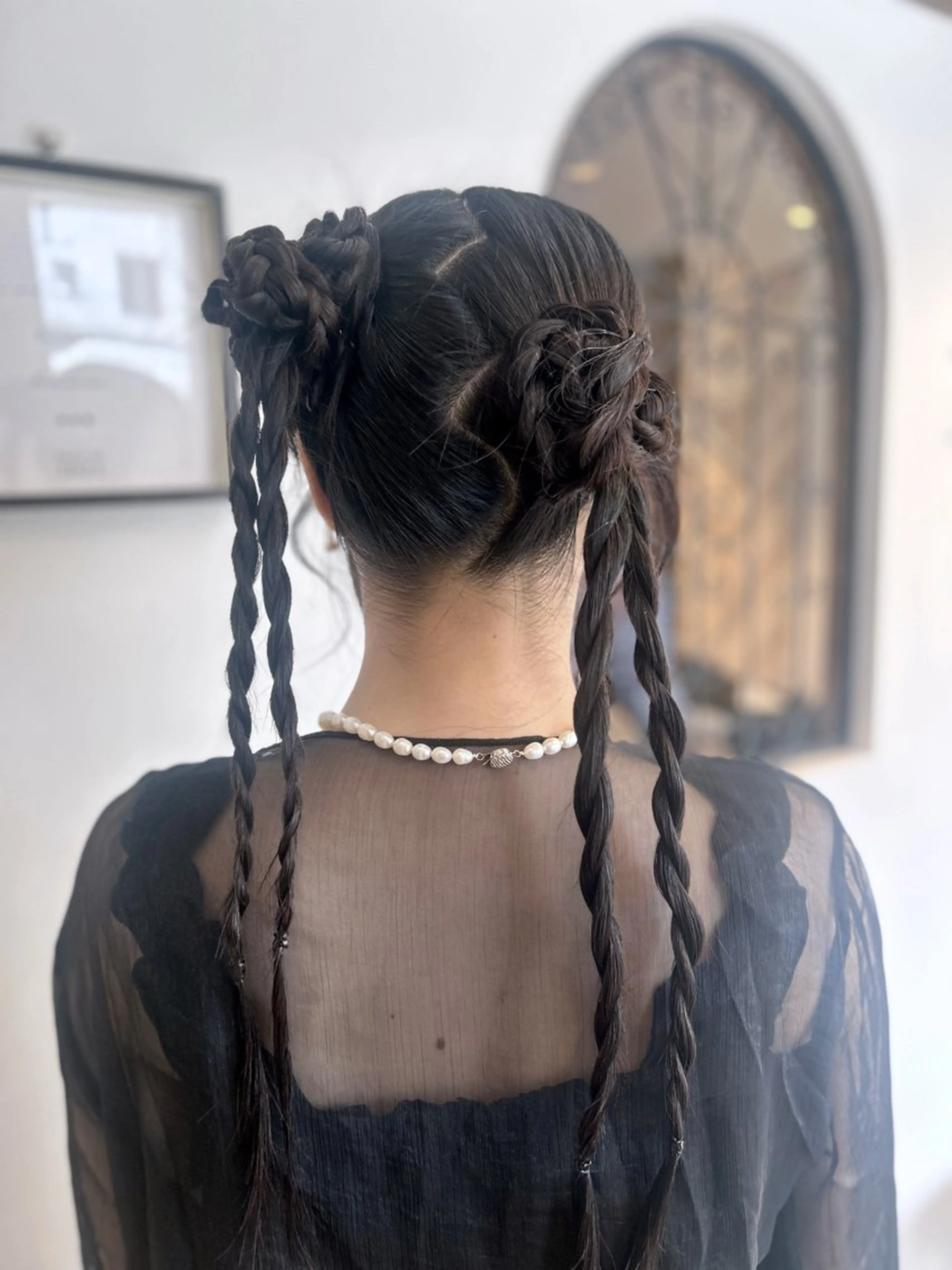 【ハートアレンジや装飾やり放題!】クリエイティブヘアセット🤍の写真