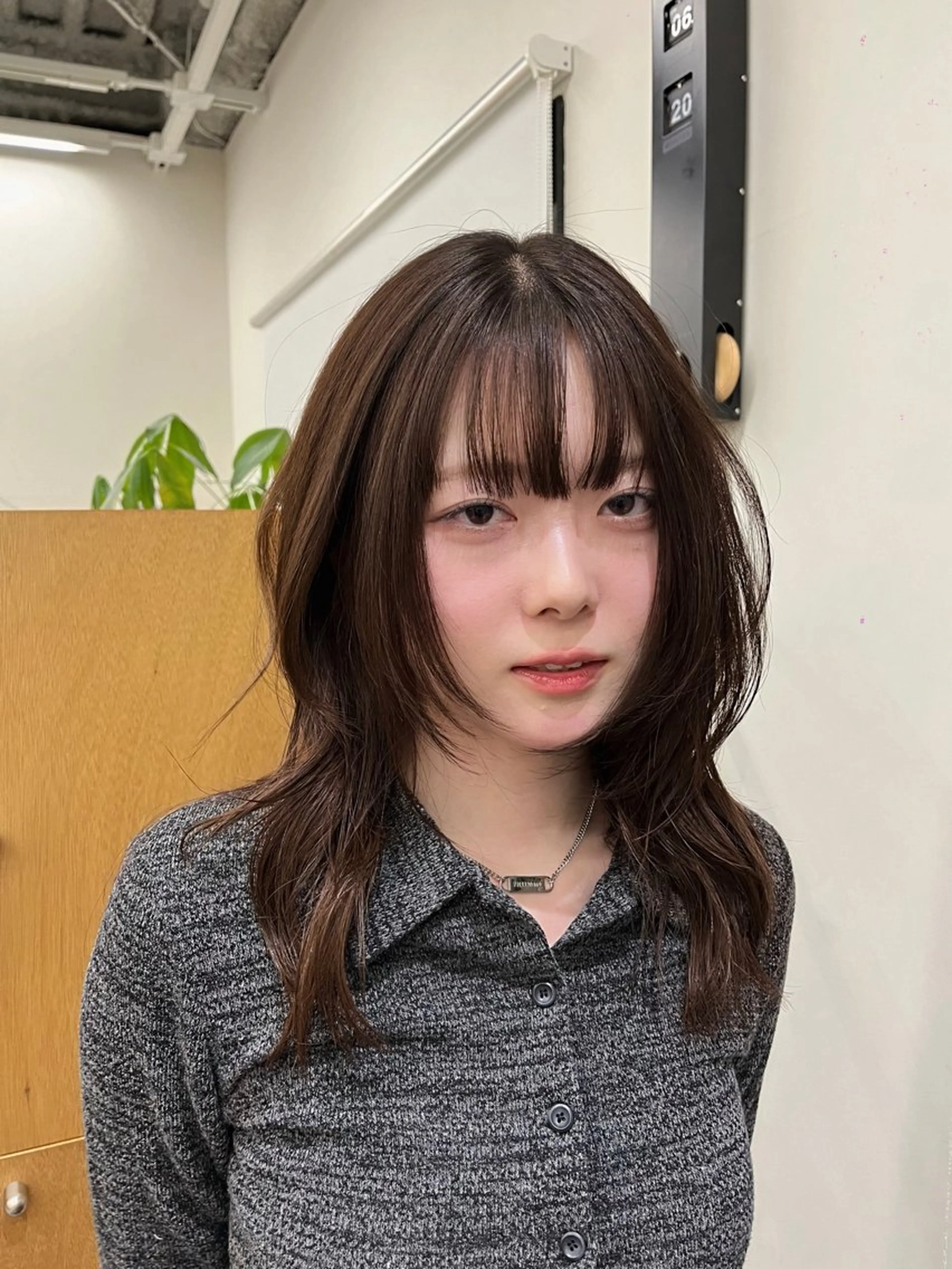 ロング カラー 韓国風ヘア レイヤーカット 似合わせカット カット ヘアカラー miyu /レイヤー/ブリーチのヘアスタイル