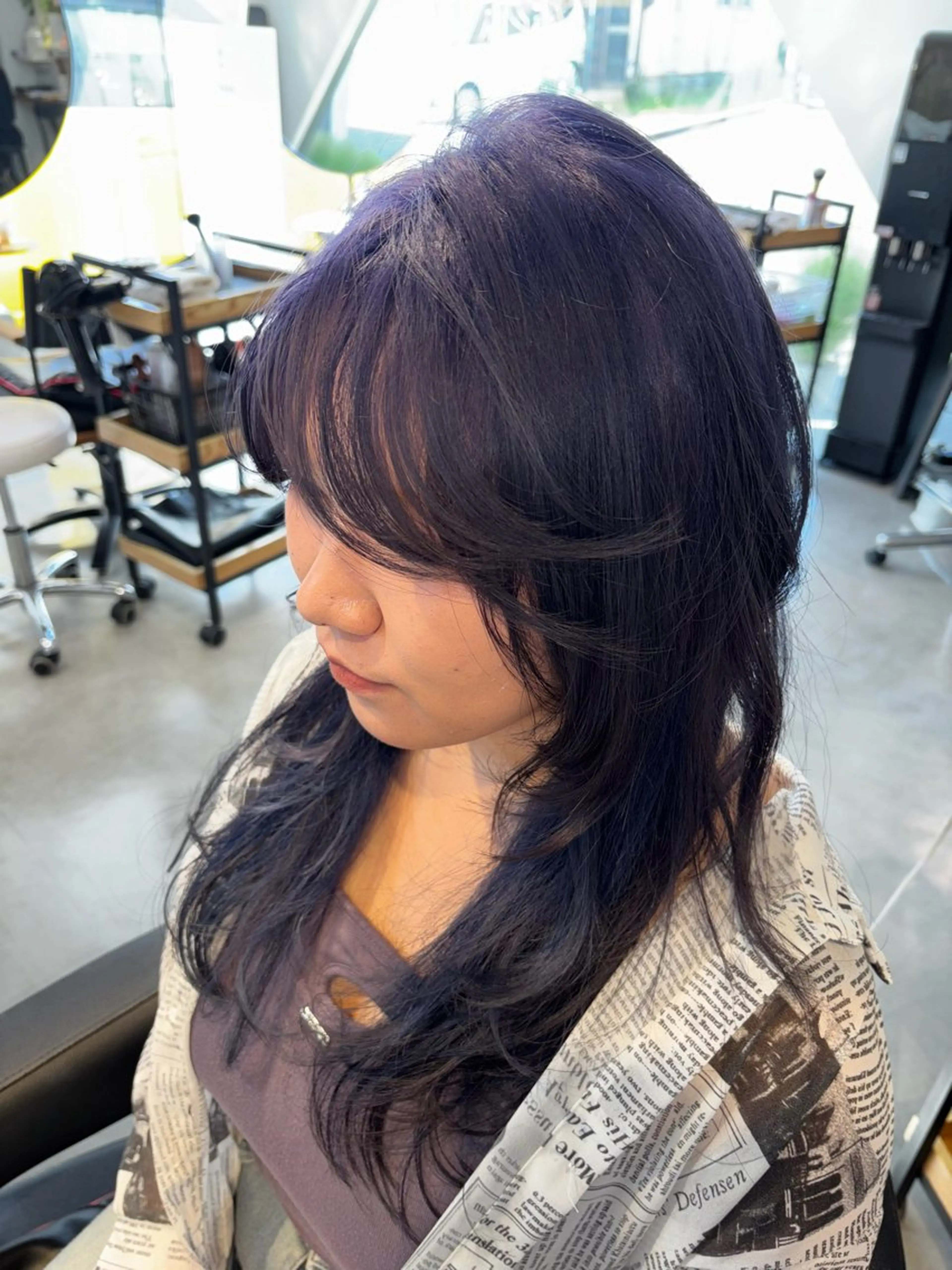 ロング カラー グラデーションカラー lumier juriaのヘアスタイル