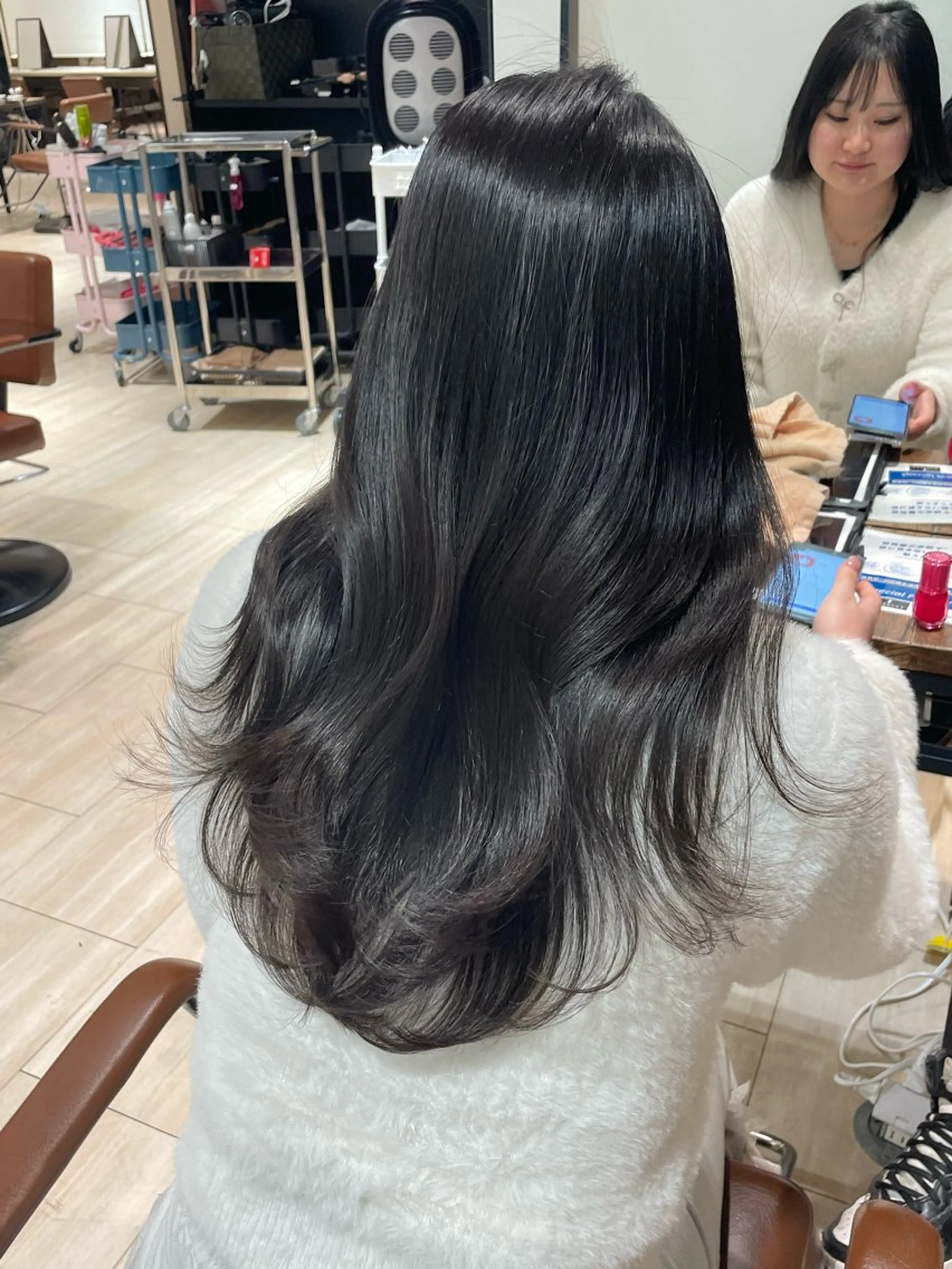 ロング 失敗しない顔まわり× 小顔補正レイヤー難波のヘアスタイル