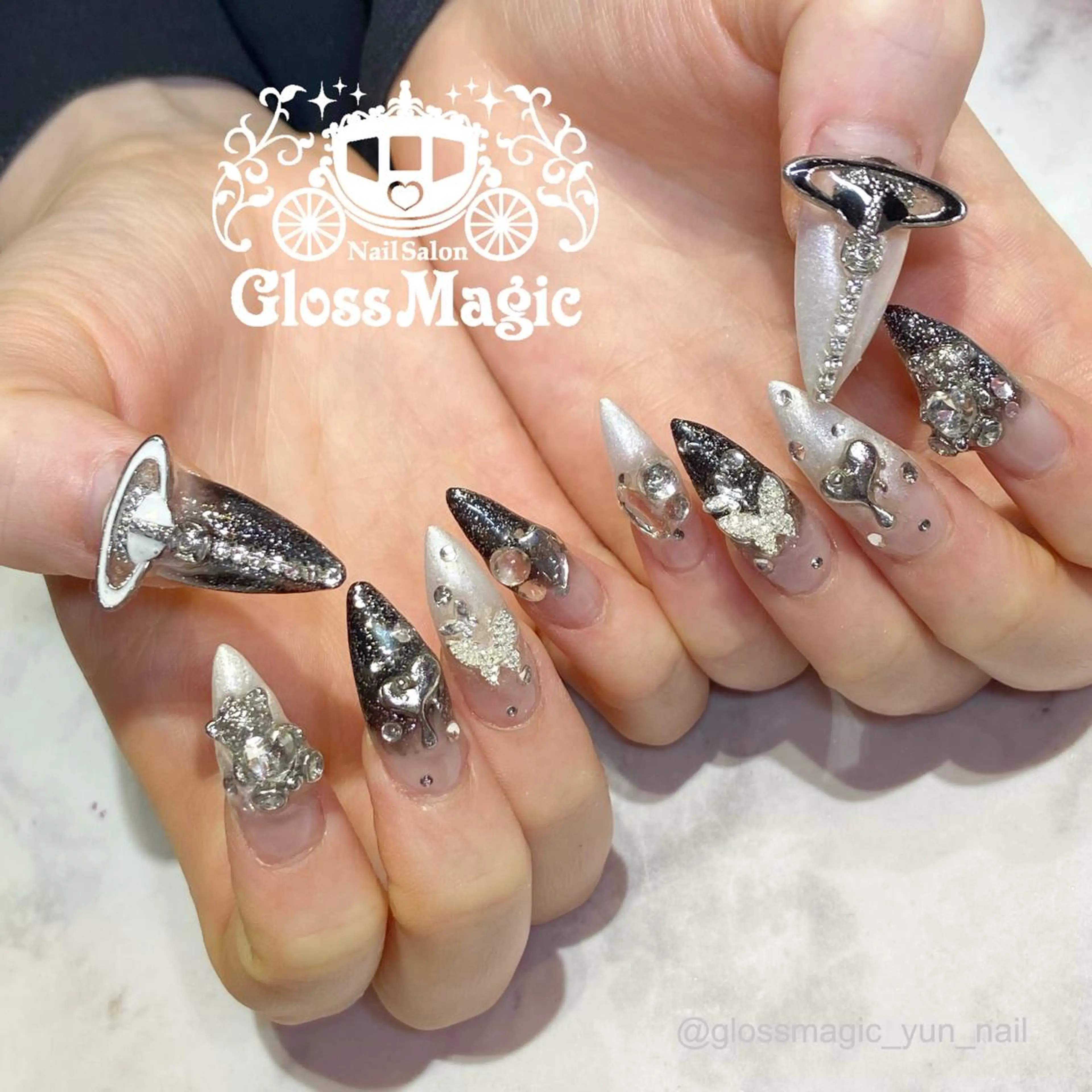 ネイル スカルプネイル ネイルチップ YUN 💅のネイルデザイン