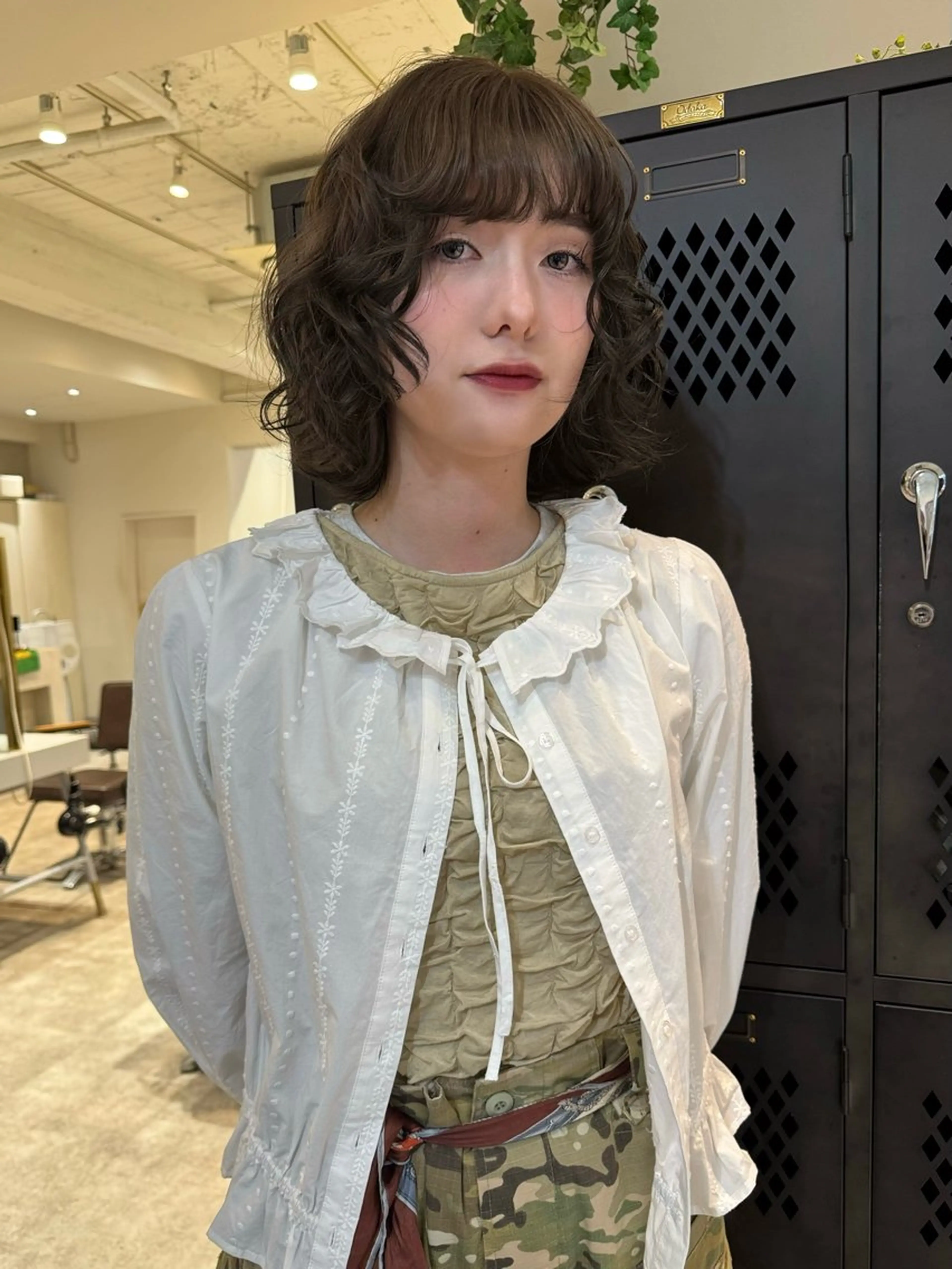 ミディアム ヘアカラー siki/ボブ パーマ/ayanaのヘアスタイル