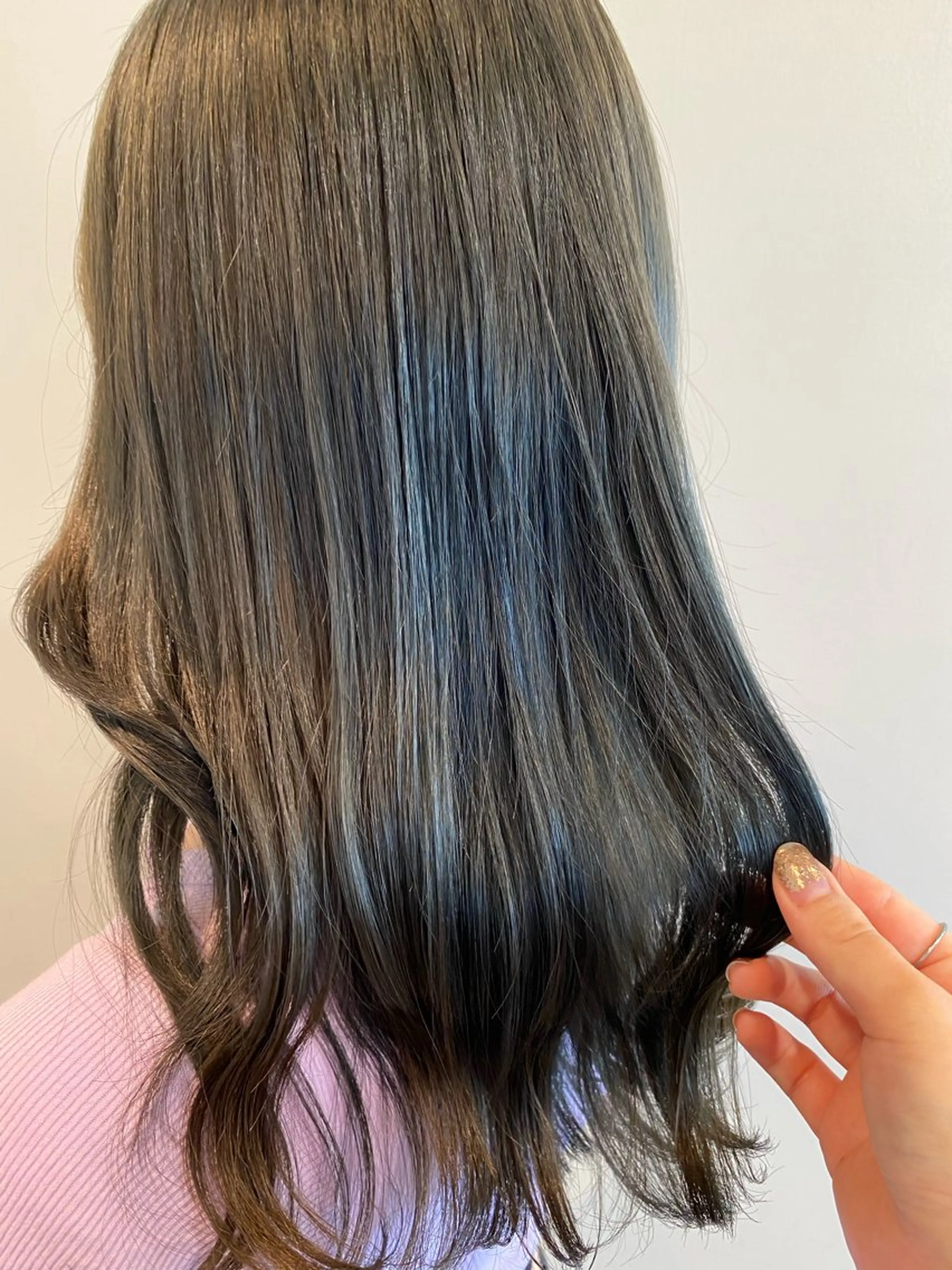 セミロング カラー knock【ノック】所属・烏丸韓国ヘア🇰🇷 ayaka🎀のヘアスタイル