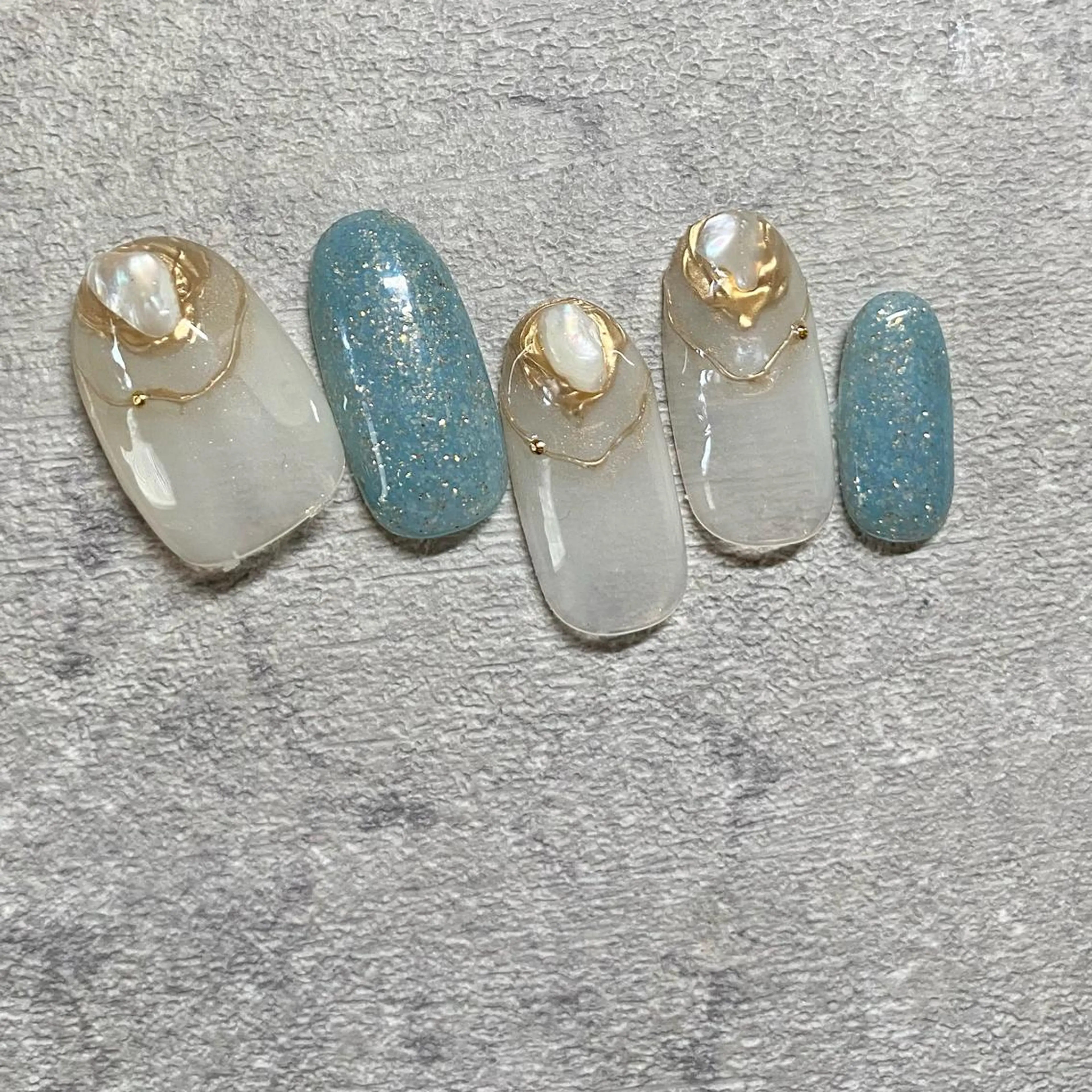 ネイル アートネイル フットネイル ニュアンスネイル 春ネイル 山田 貴子のネイルデザイン