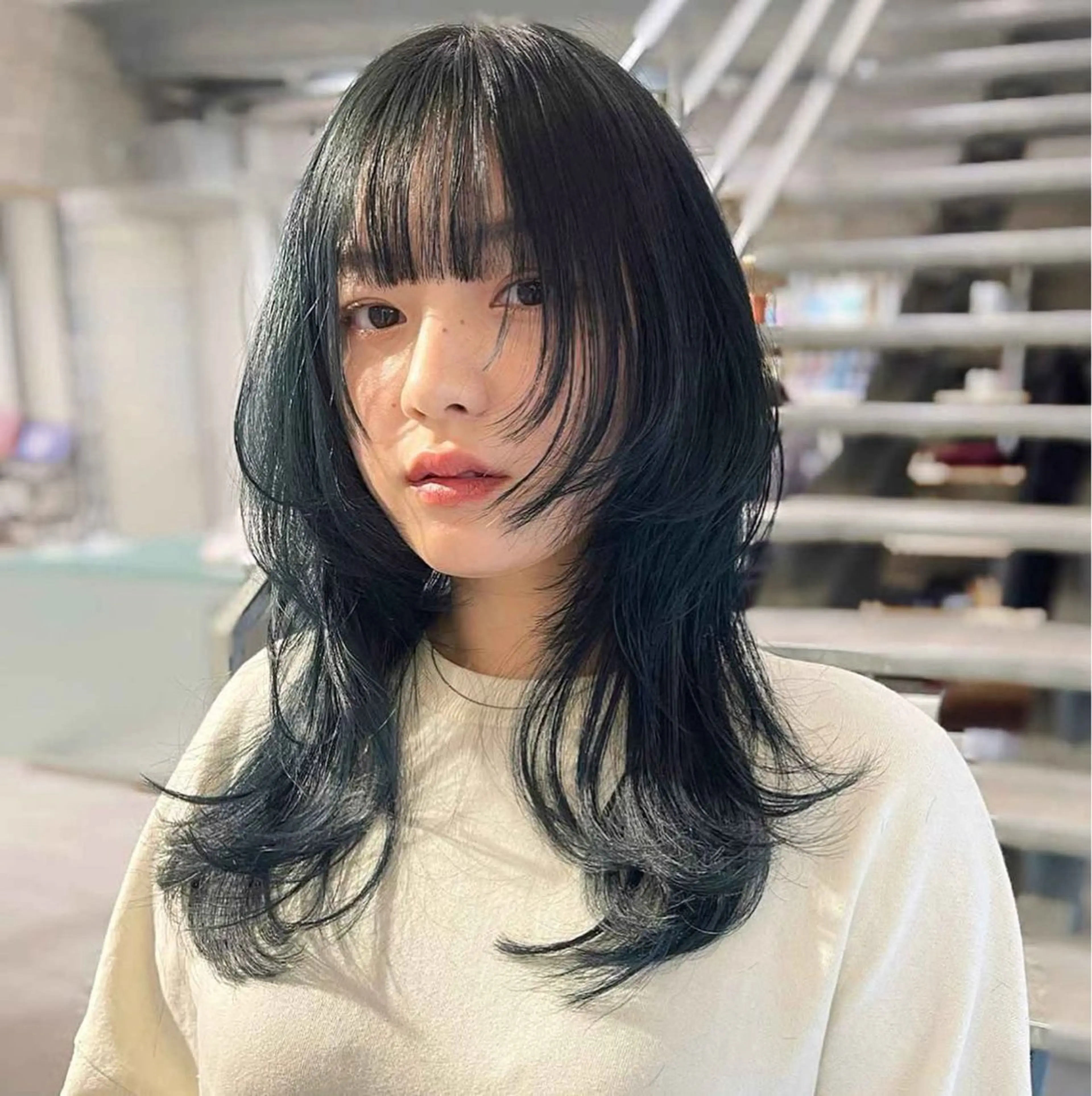 ロング レイヤーカット ロング 栄/レイヤーカット /オリーブ/傑🦥のヘアスタイル