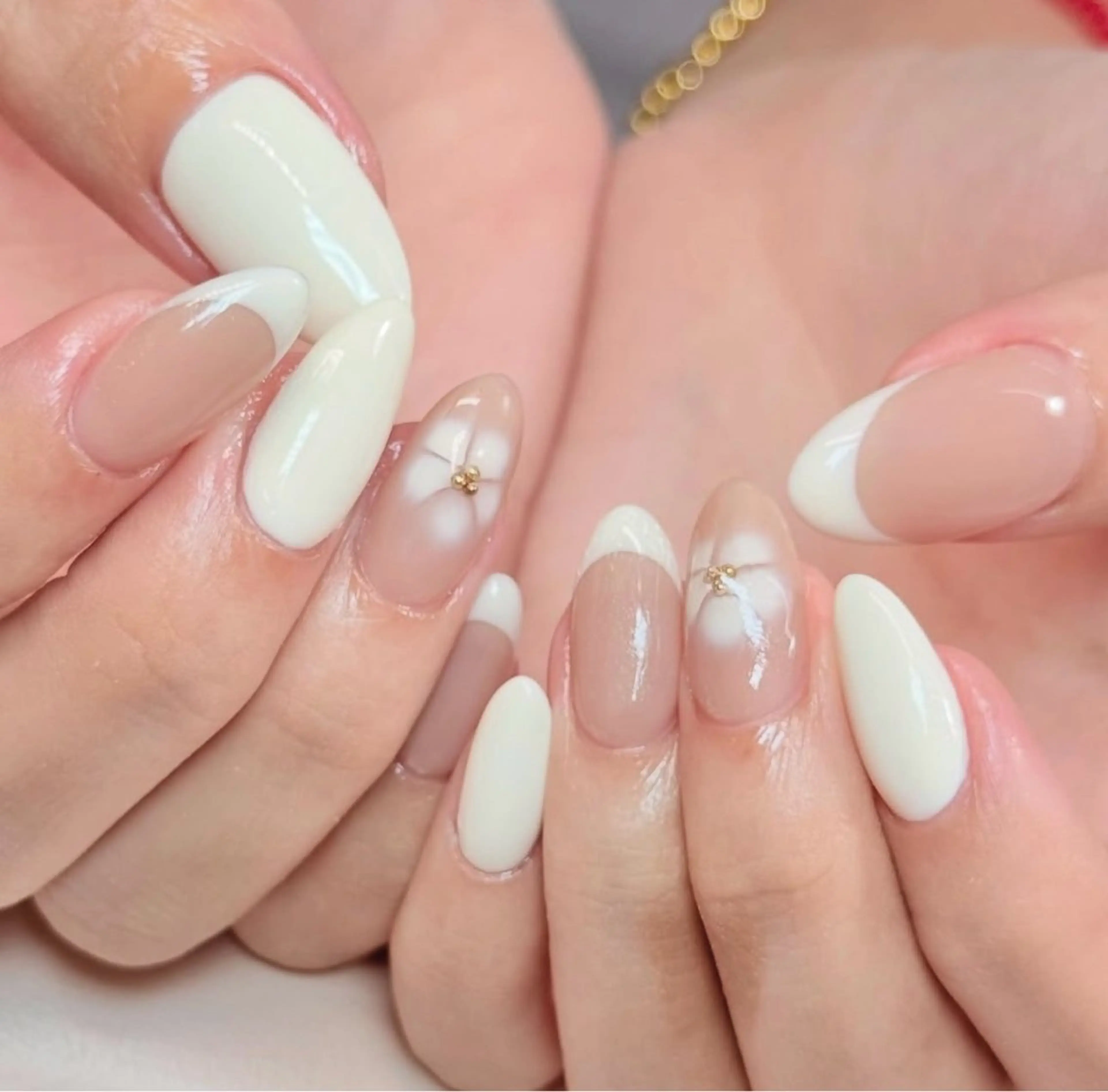 ネイル 韓国ネイル 持ち込み ニュアンスネイル ネイルチップ ハンドネイル TABI ANA.CHUOのネイルデザイン