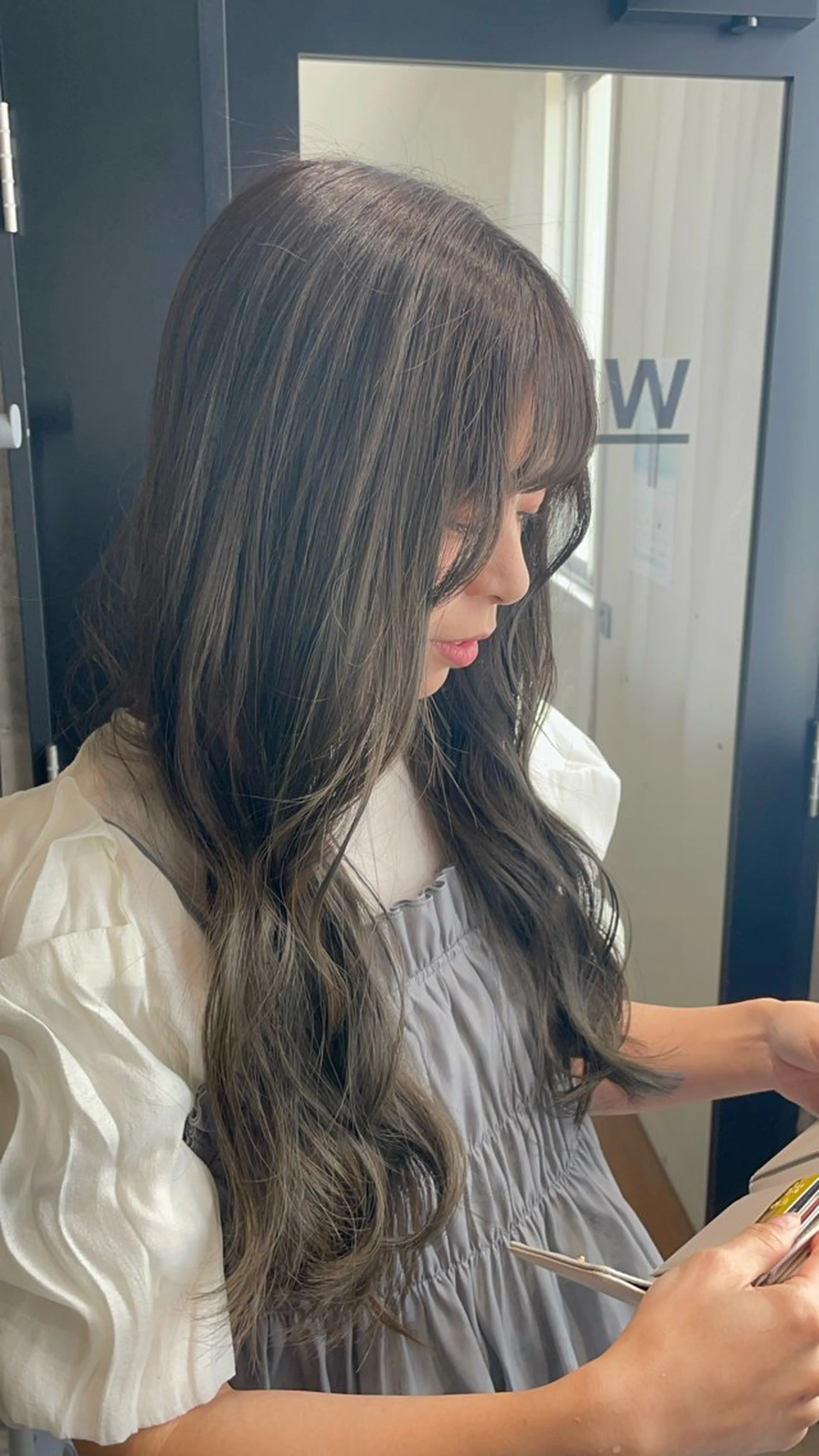 ロング カラー ベージュカラー オリーブベージュ 髪質改善/艶カラー Hiroakiのヘアスタイル