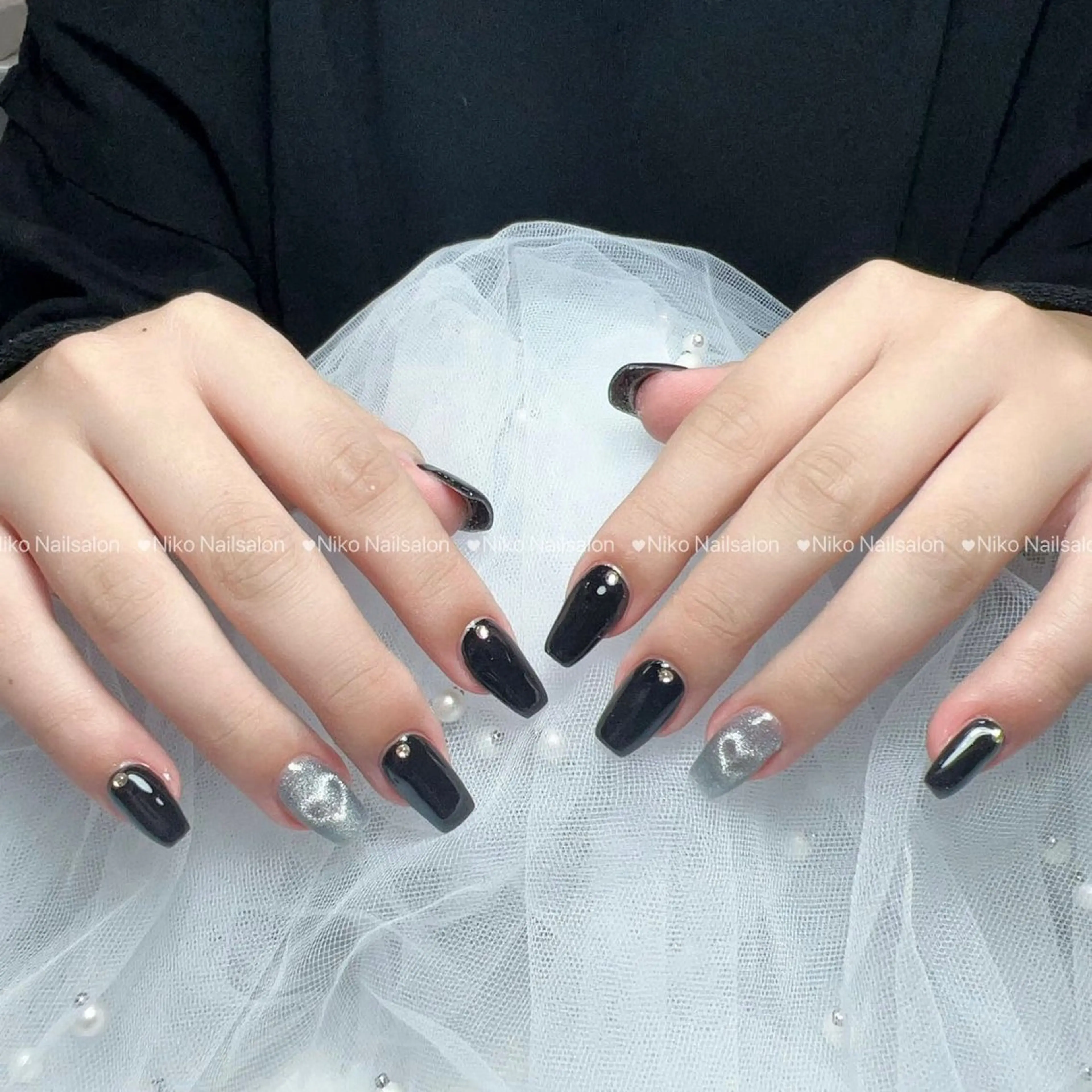 ネイル チークネイル 長さ出し フラッシュネイル フットネイル フレンチネイル Nikoネイルサロン 上野店のネイルデザイン