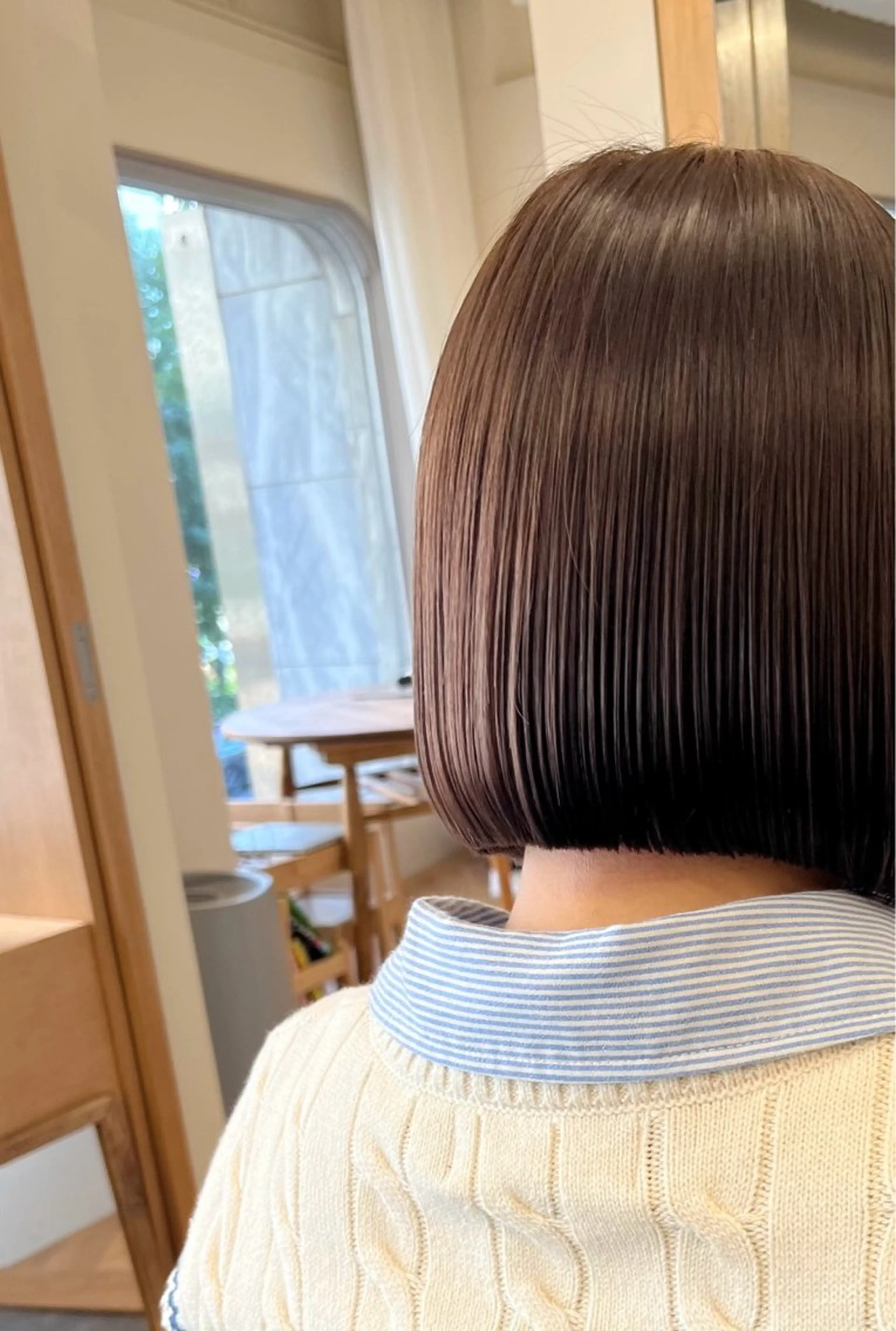 ショート カラー ベージュカラー ブラウンカラー ブラウンベージュ 透明感カラー ラベンダーカラー カット ヘアカラー トリートメント 西山 紗耶香🪽 透明感カラー/ボブのヘアスタイル