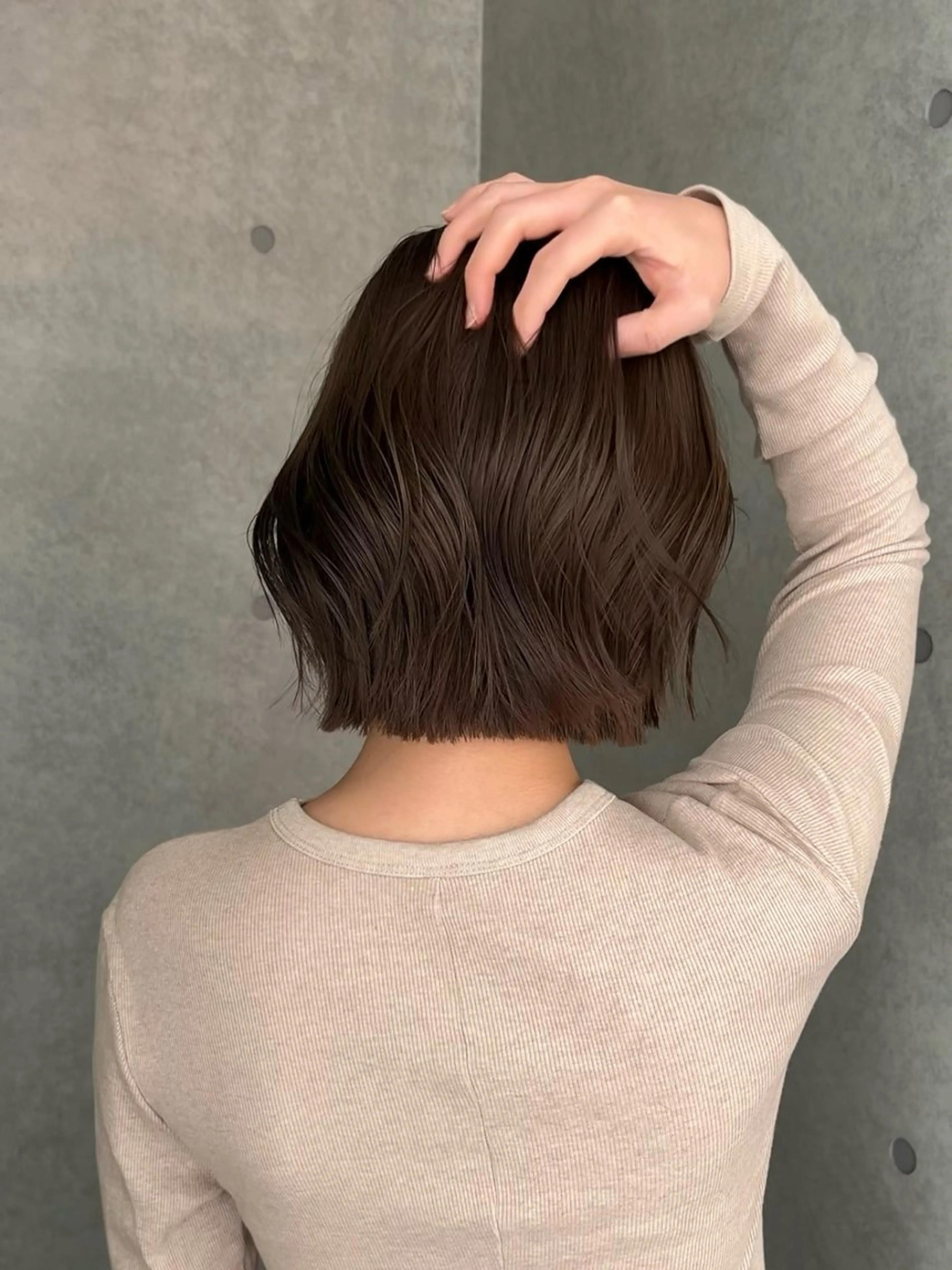 ミディアム ボブ 阿部 瑠斗のヘアスタイル