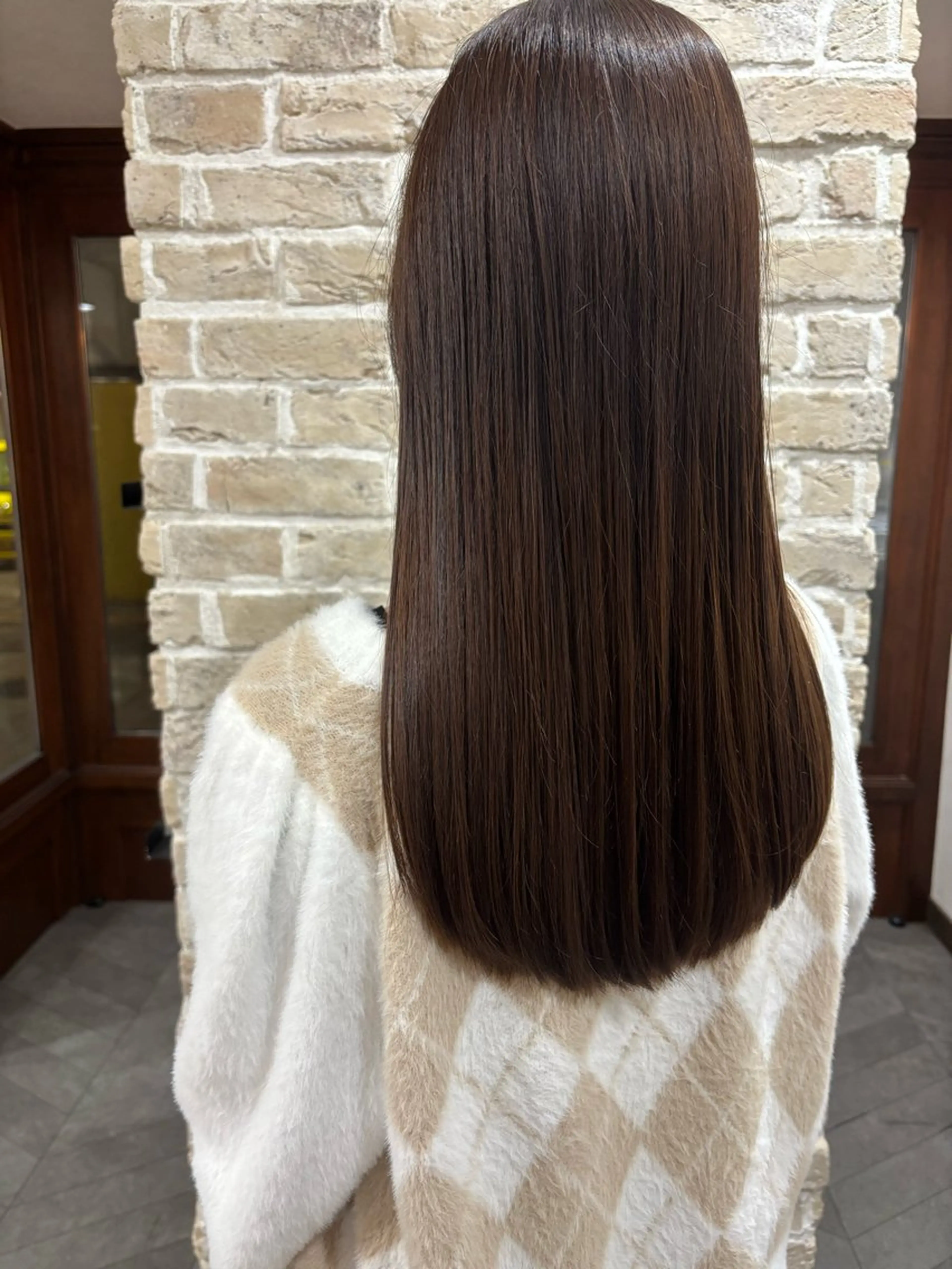 ロング 縮毛矯正 田島 里奈のヘアスタイル