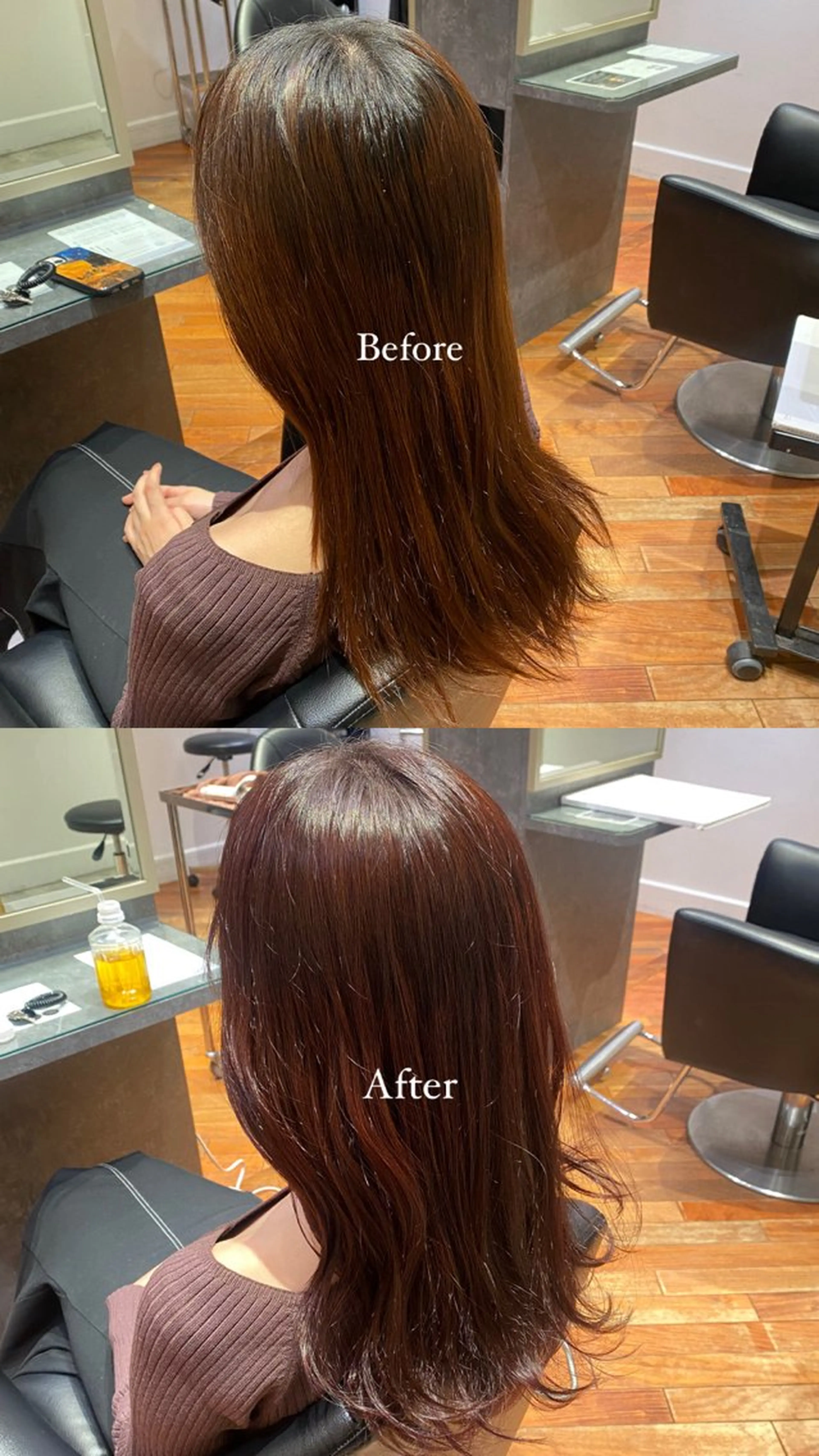 ミディアム パープルカラー 🫧Miyu /ブロー🫧のヘアスタイル