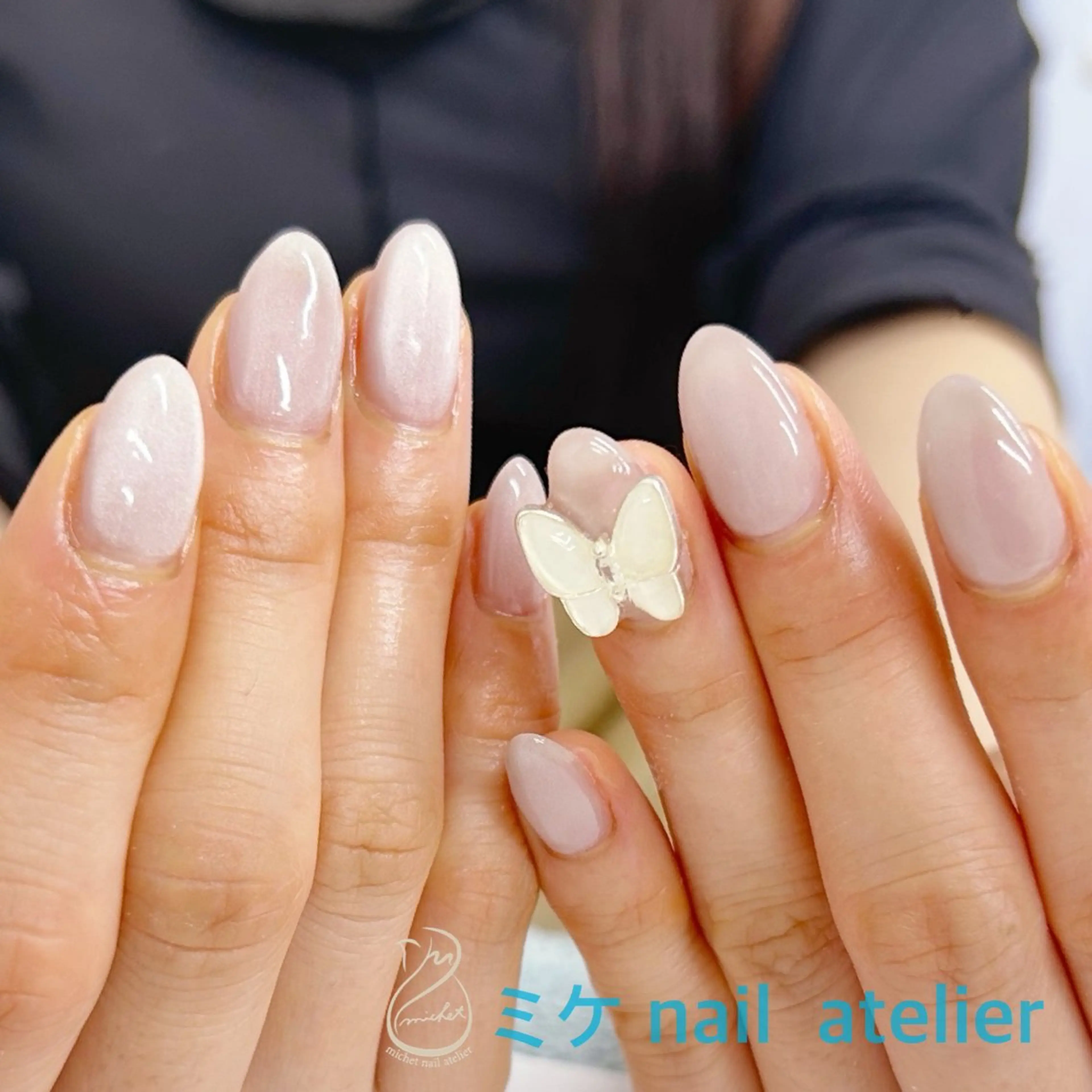 ネイル ジェルネイル マグネットネイル ワンカラーネイル シンプルネイル ハンドネイル h. rikaのネイルデザイン