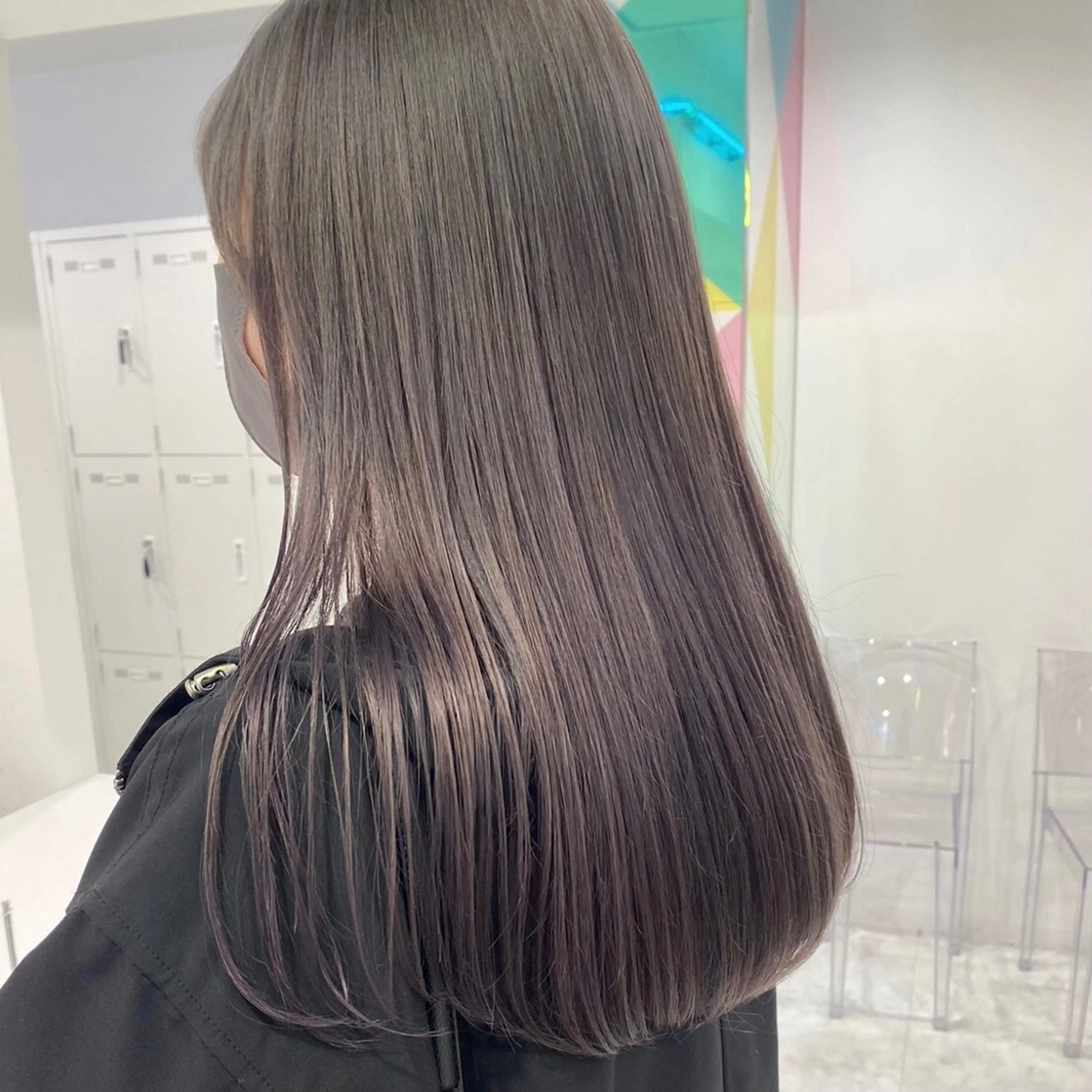 カラー 透ける透明感カラー 🤍anju🎀のヘアスタイル