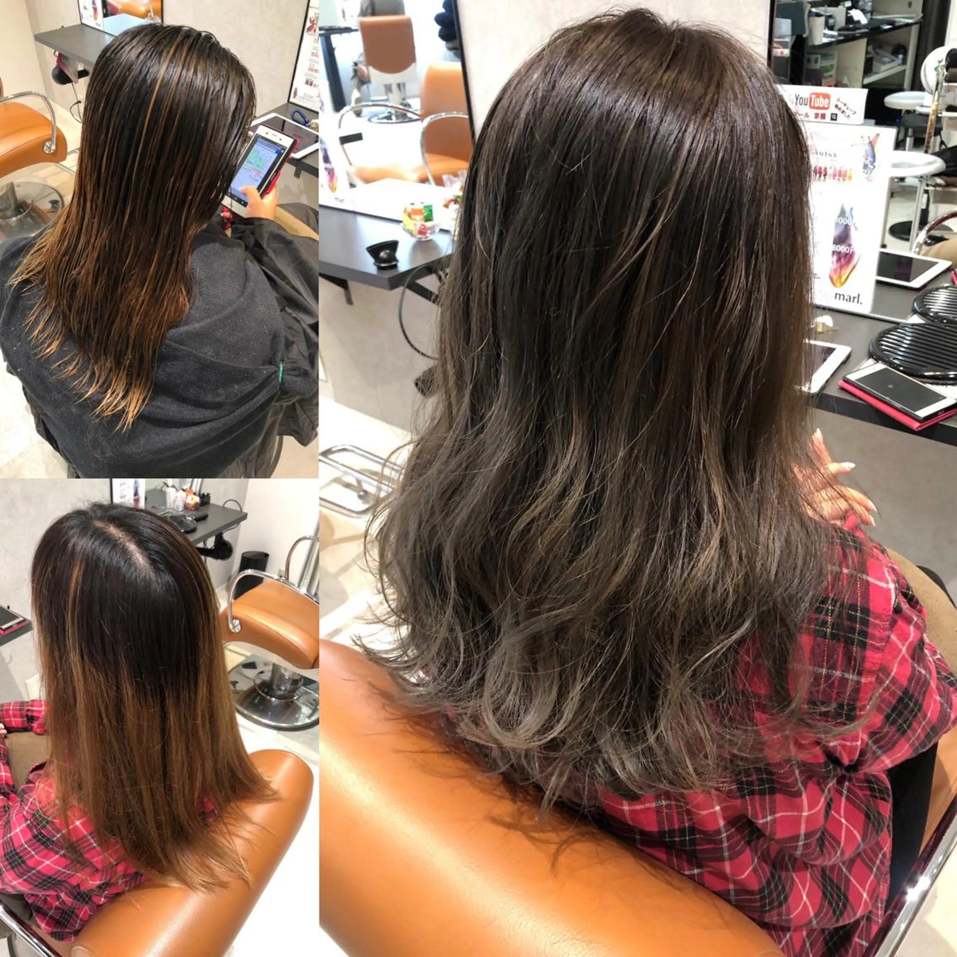 セミロング カラー La fith hair letter所属・Lafith住道 TATSUYAのヘアスタイル