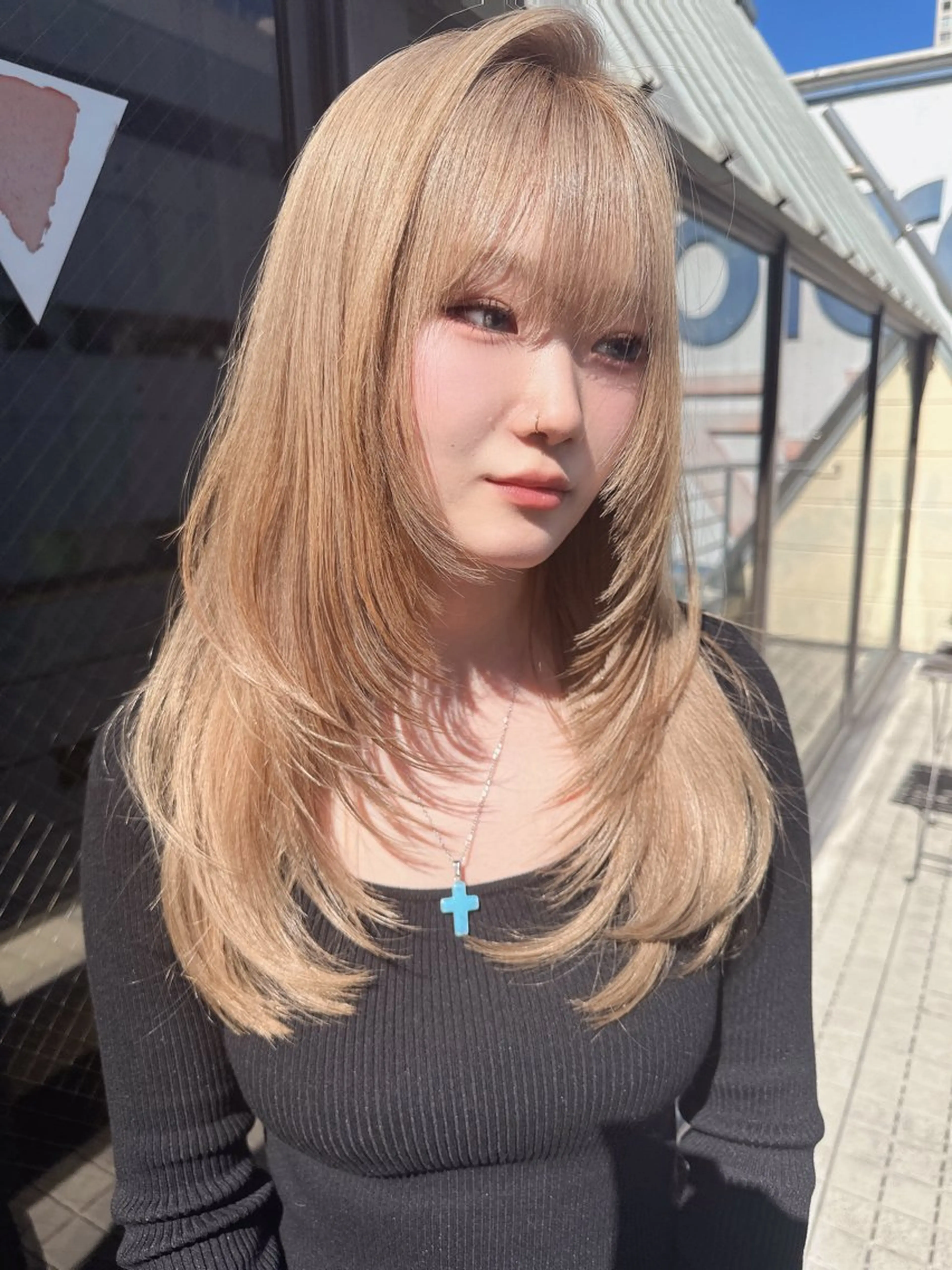 ロング カラー ワンホンヘア ケラチン/Kaitoのヘアスタイル