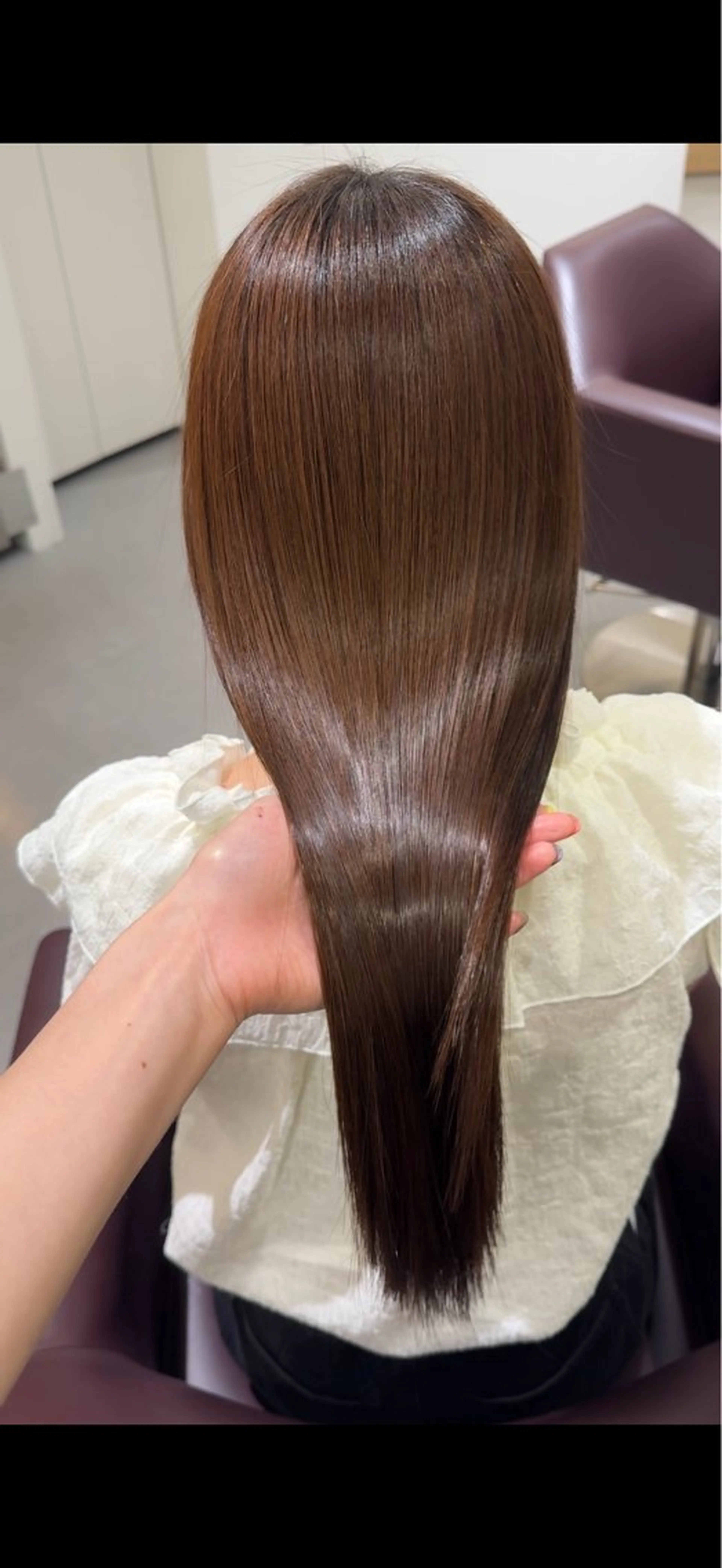 ロング カット トリートメント ️🫧透明感カラー& 髪質改善🎀いさきのヘアスタイル