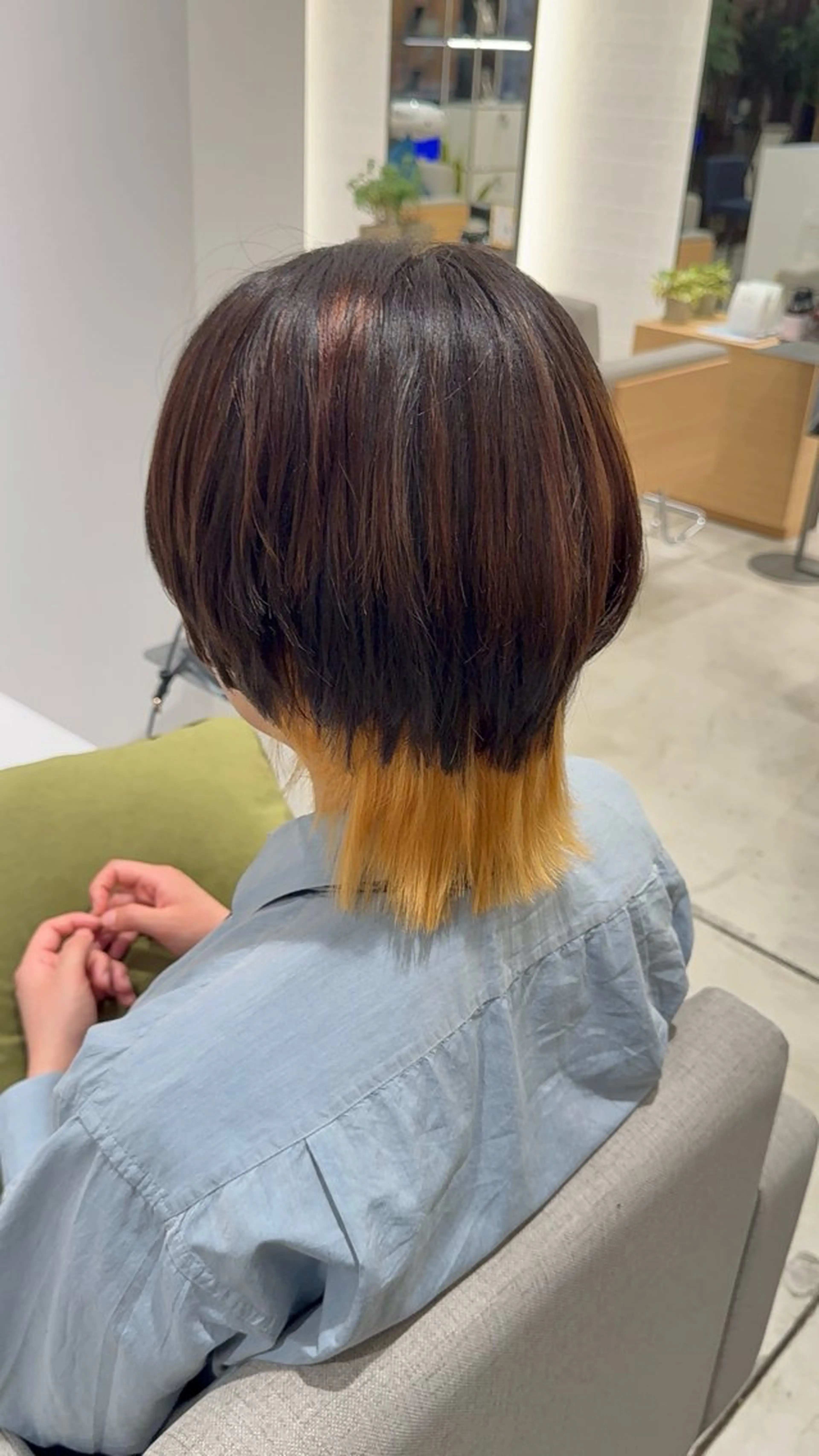 ミディアム カット トリートメント stair:case 武蔵小杉所属・髪質改善/ブリーチ 特化🧡‬‪田中颯士のヘアスタイル