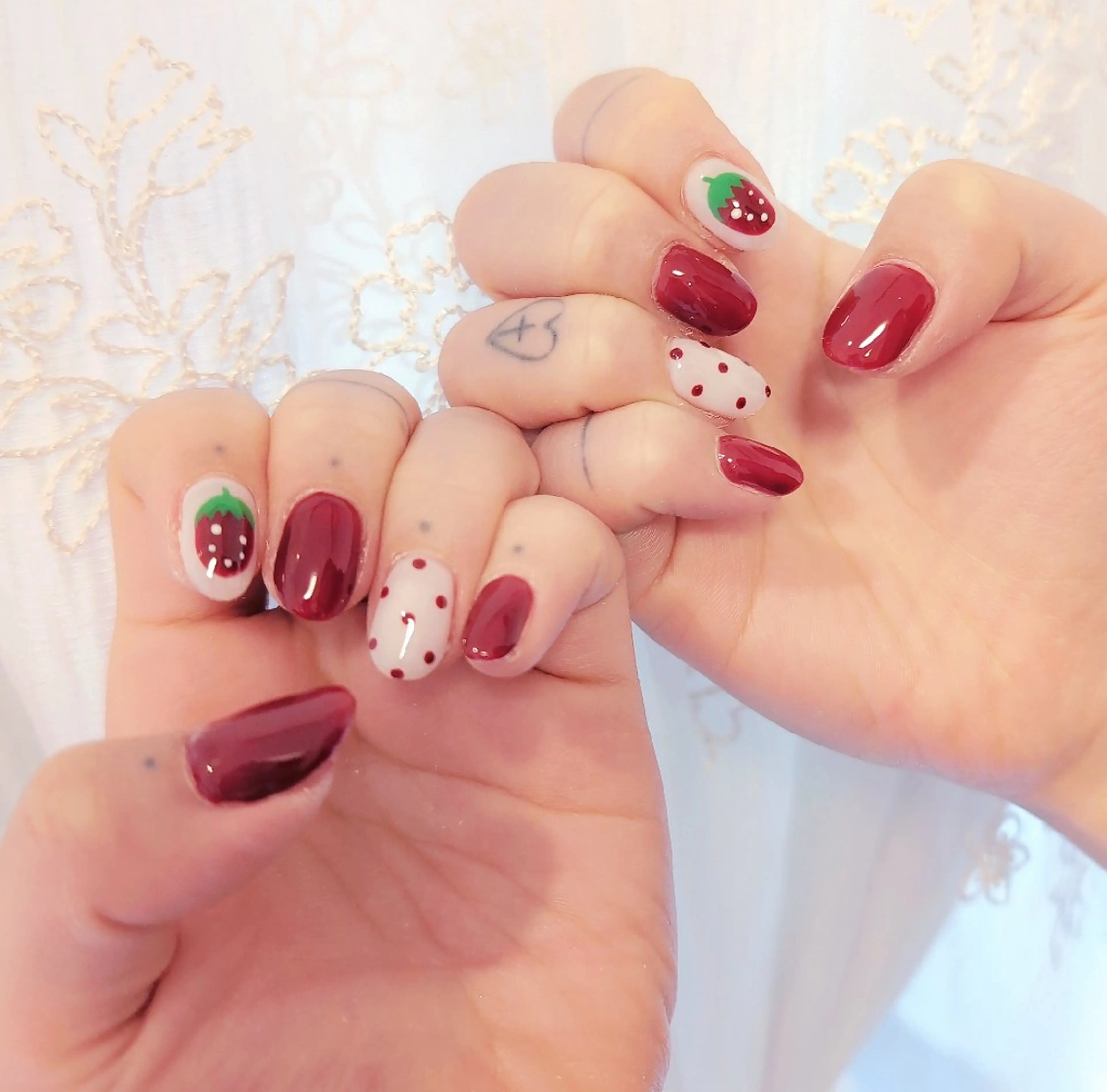 ネイル 長さ出し ジェルネイル 韓国ネイル マグネットネイル ニュアンスネイル I LOVE ME  NAIL.｡.:*♡のネイルデザイン