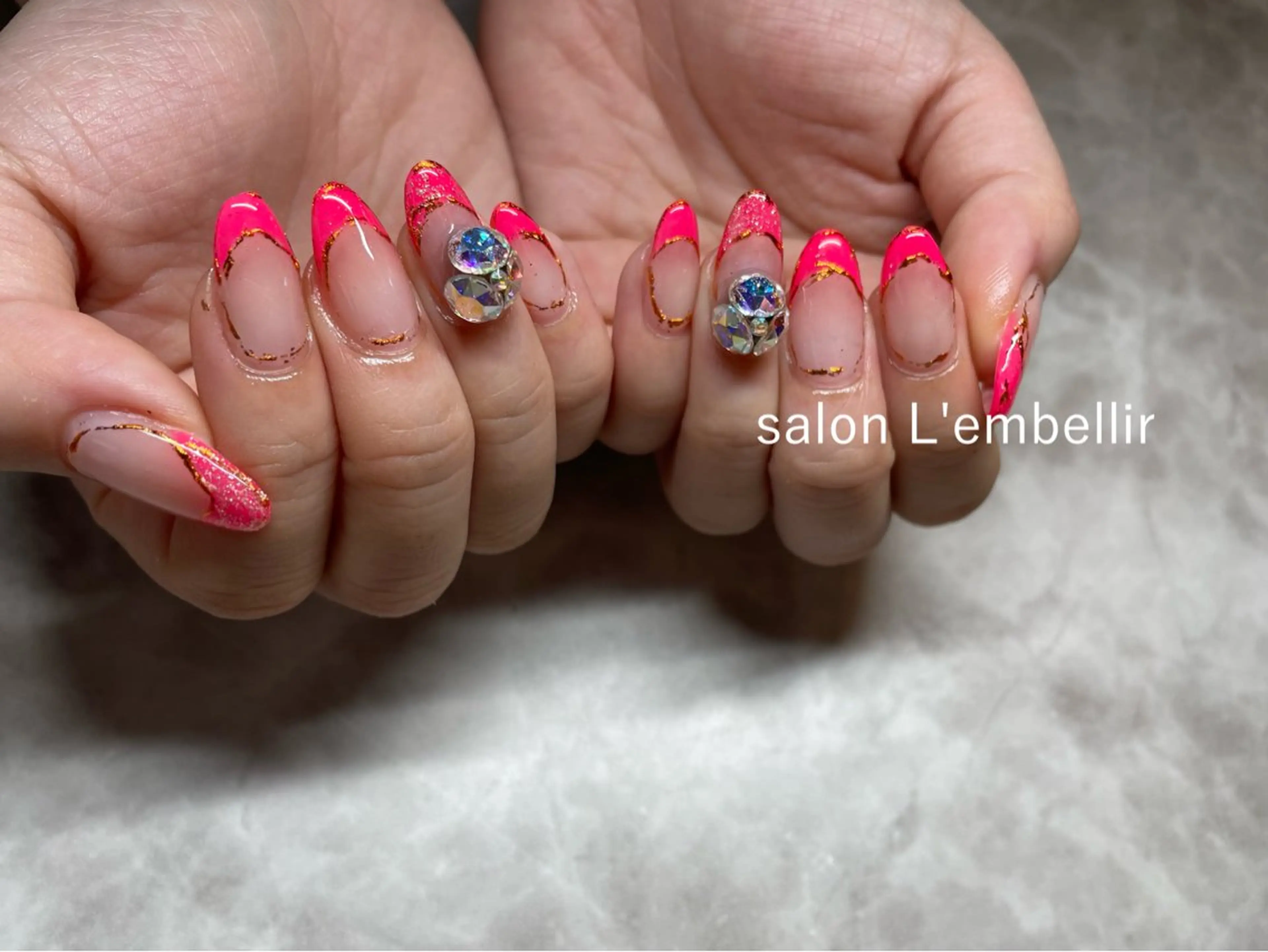 ネイル フレンチネイル salon L'embellirのネイルデザイン