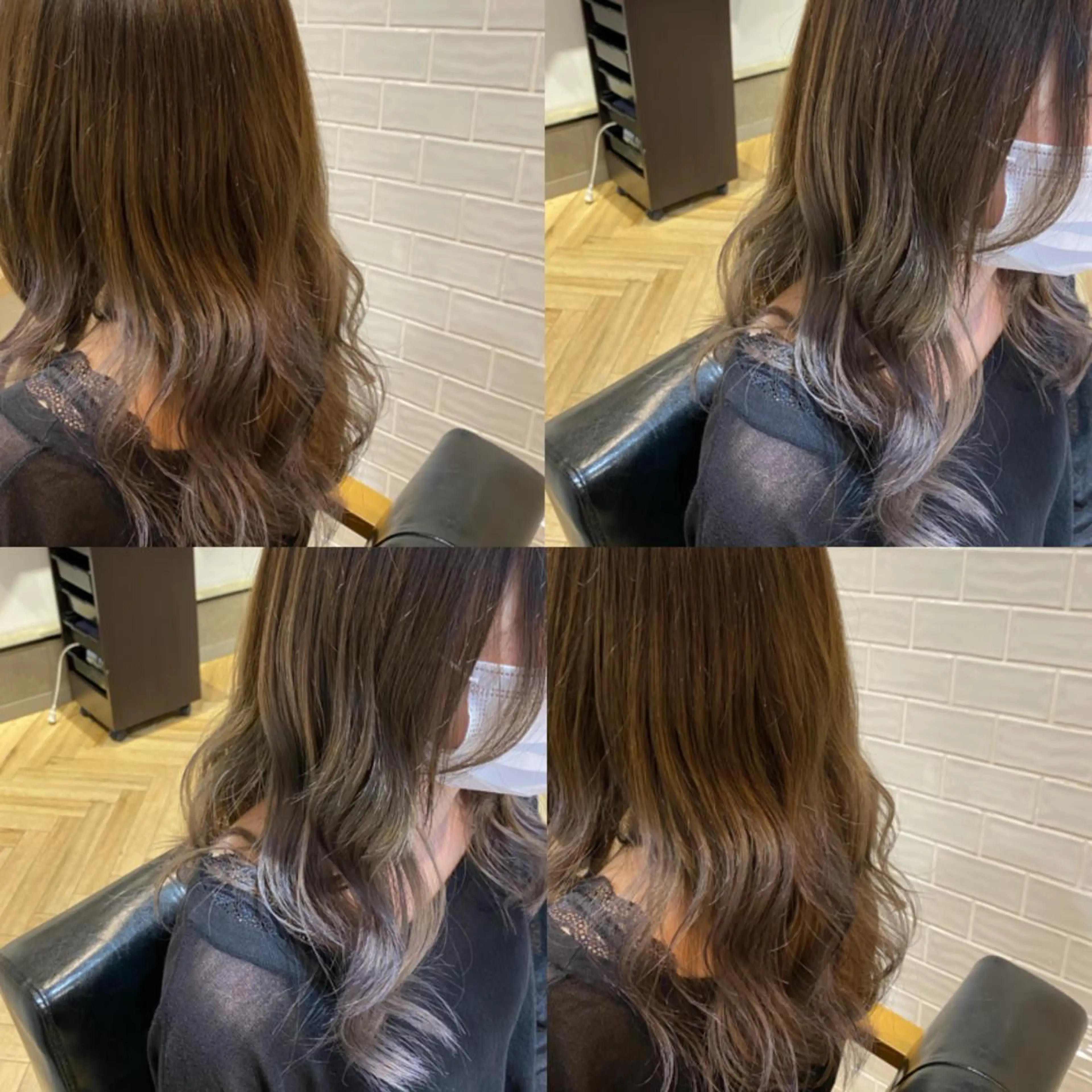 ロング カラー 艶カラー/韓国顔周り 🎀mamiのヘアスタイル