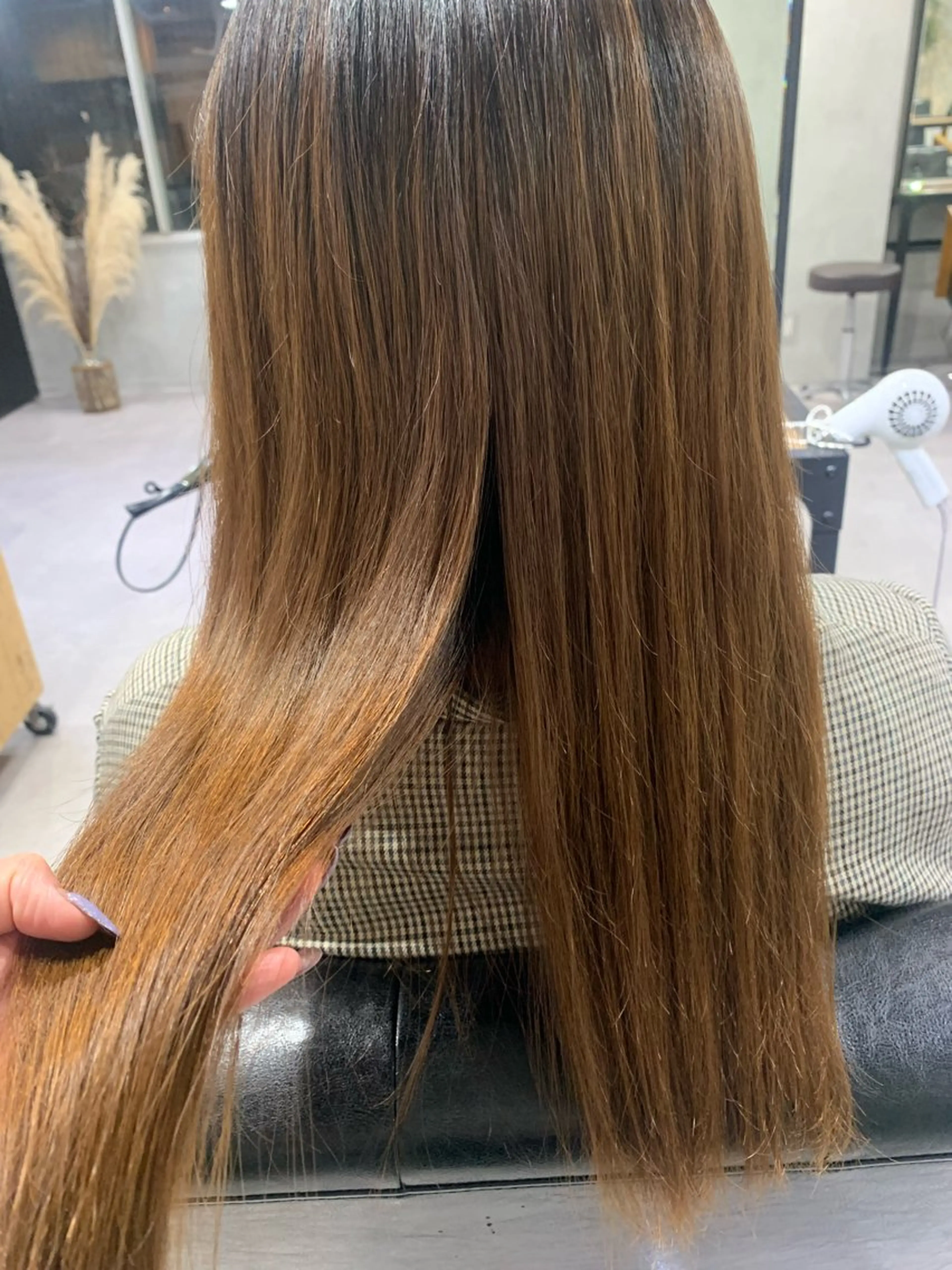 ロング カット 縮毛矯正 ACT仙台店所属・lena🎀 透明感カラー/韓国風のヘアスタイル