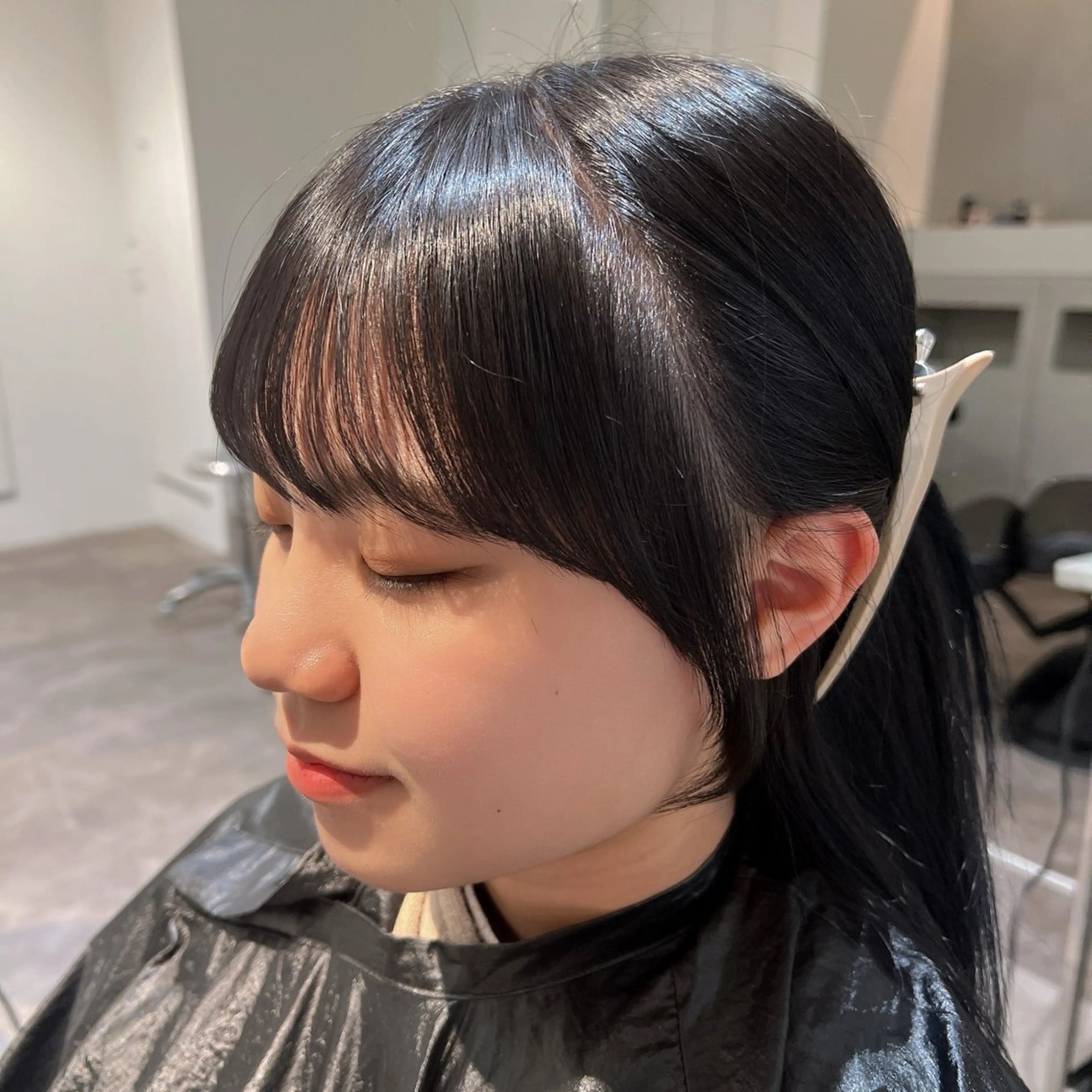 ミディアム 顔周りカット 小顔カット 💎透明感カラー特化 💎TAISEIのヘアスタイル