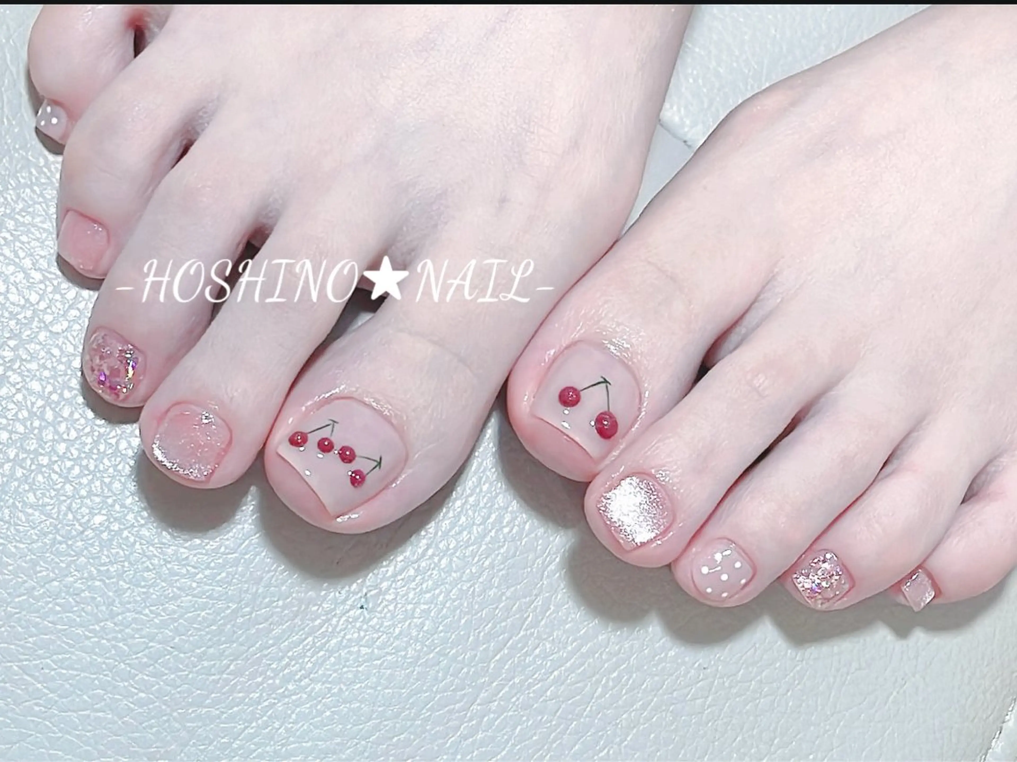 ネイル 長さ出し フットネイル ジェルネイル 韓国ネイル マグネットネイル フットネイル ★HOSHINO NAIL★新宿店のネイルデザイン