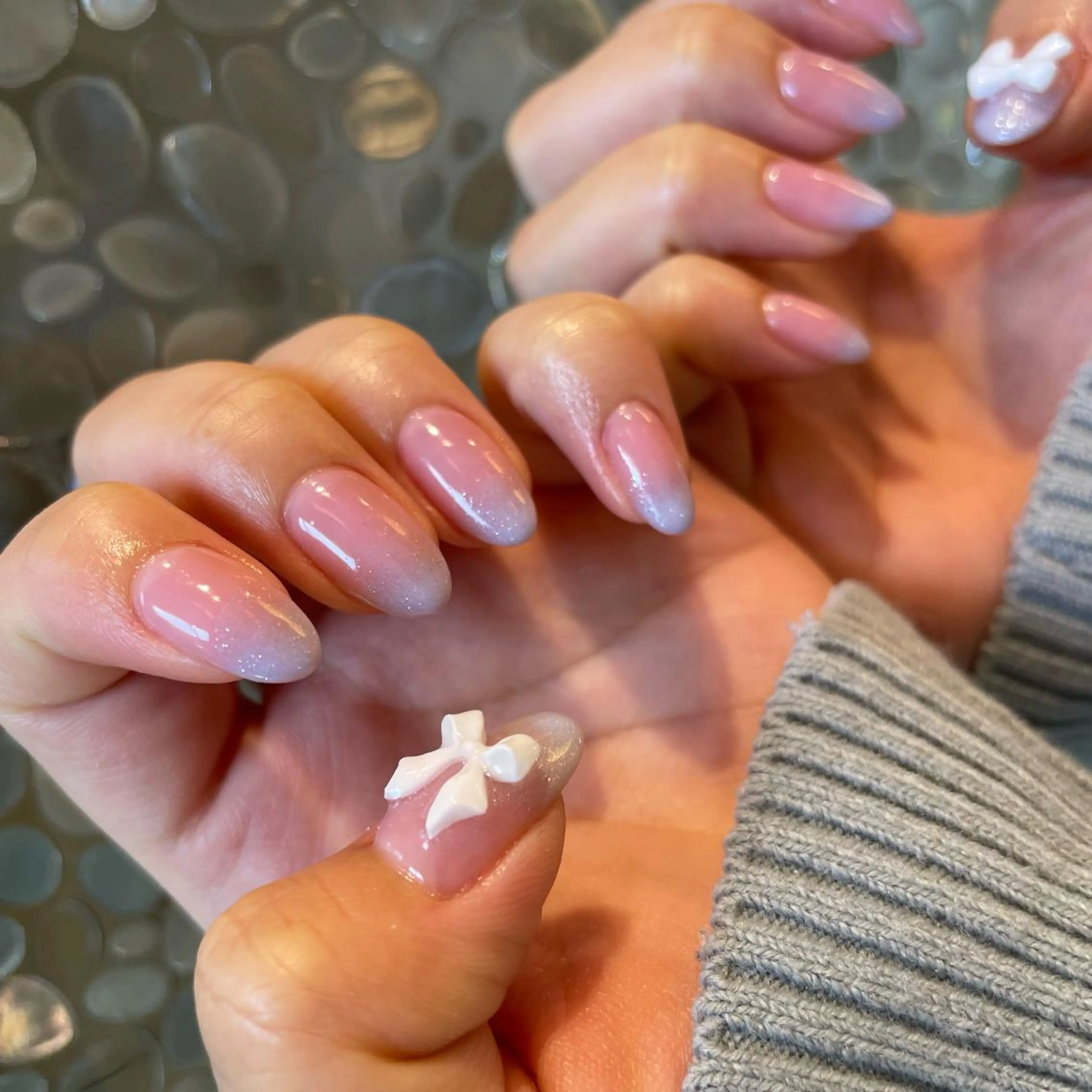 ネイル クリアネイル ハンドネイル miu nail所属・MIUNail YUMIのネイルデザイン