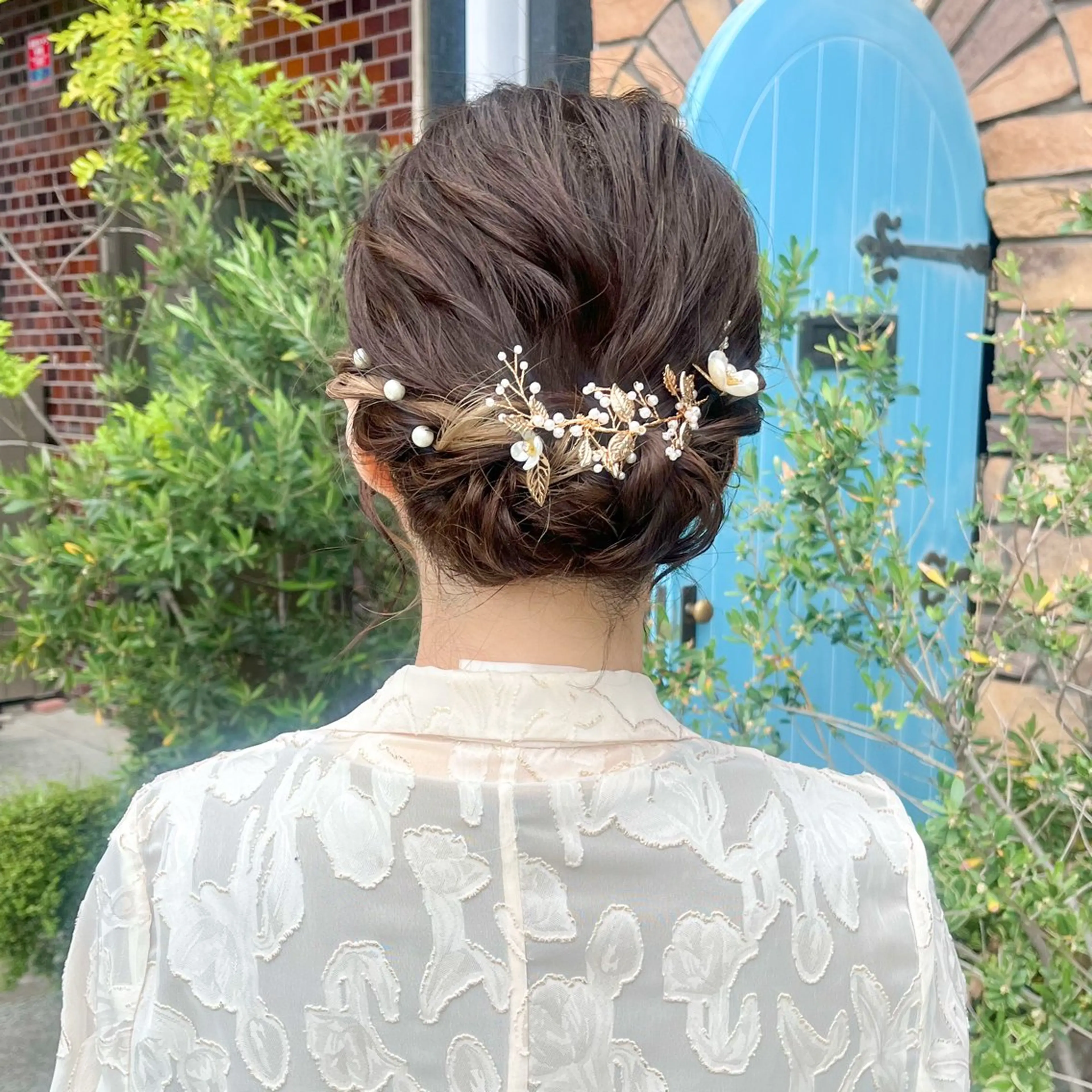 ショート ヘアアレンジ ボブ ヘアセット 伊藤 玲衣のヘアスタイル