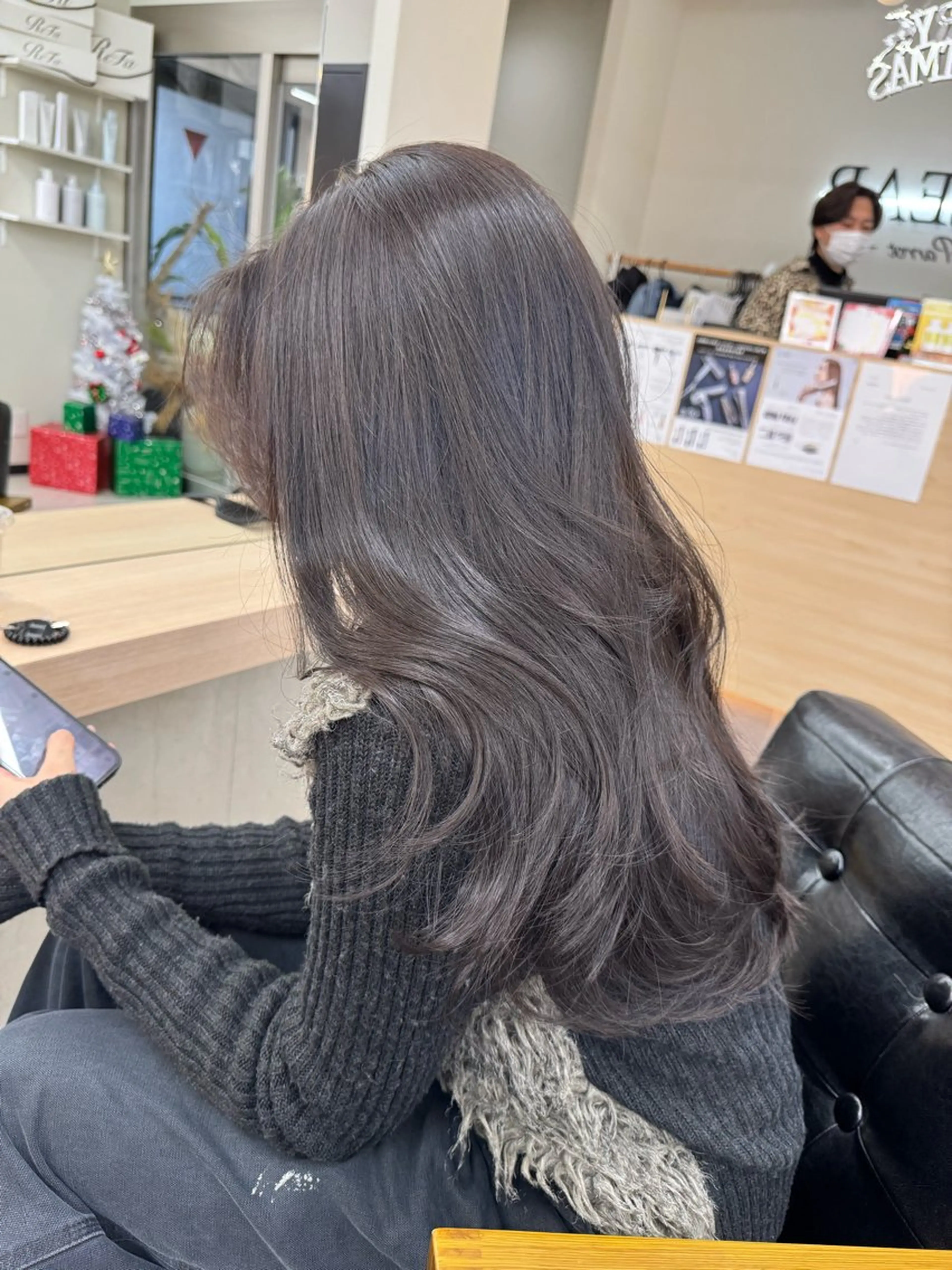 透明感イルミナカラー+生トリートメント(カットなし)の写真