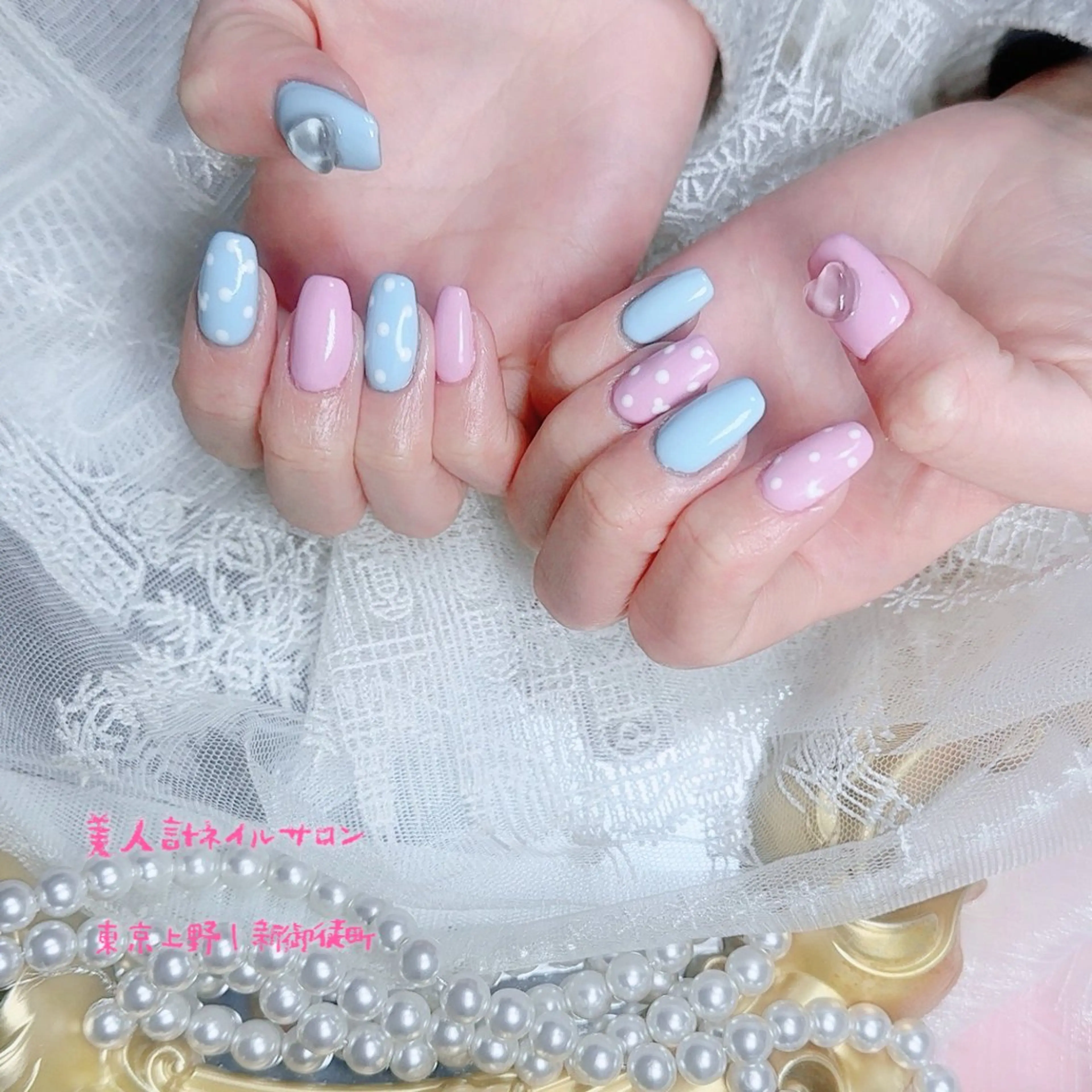ネイル ドット ハンドネイル 美人計ネイルサロン所属・中山 美月のネイルデザイン
