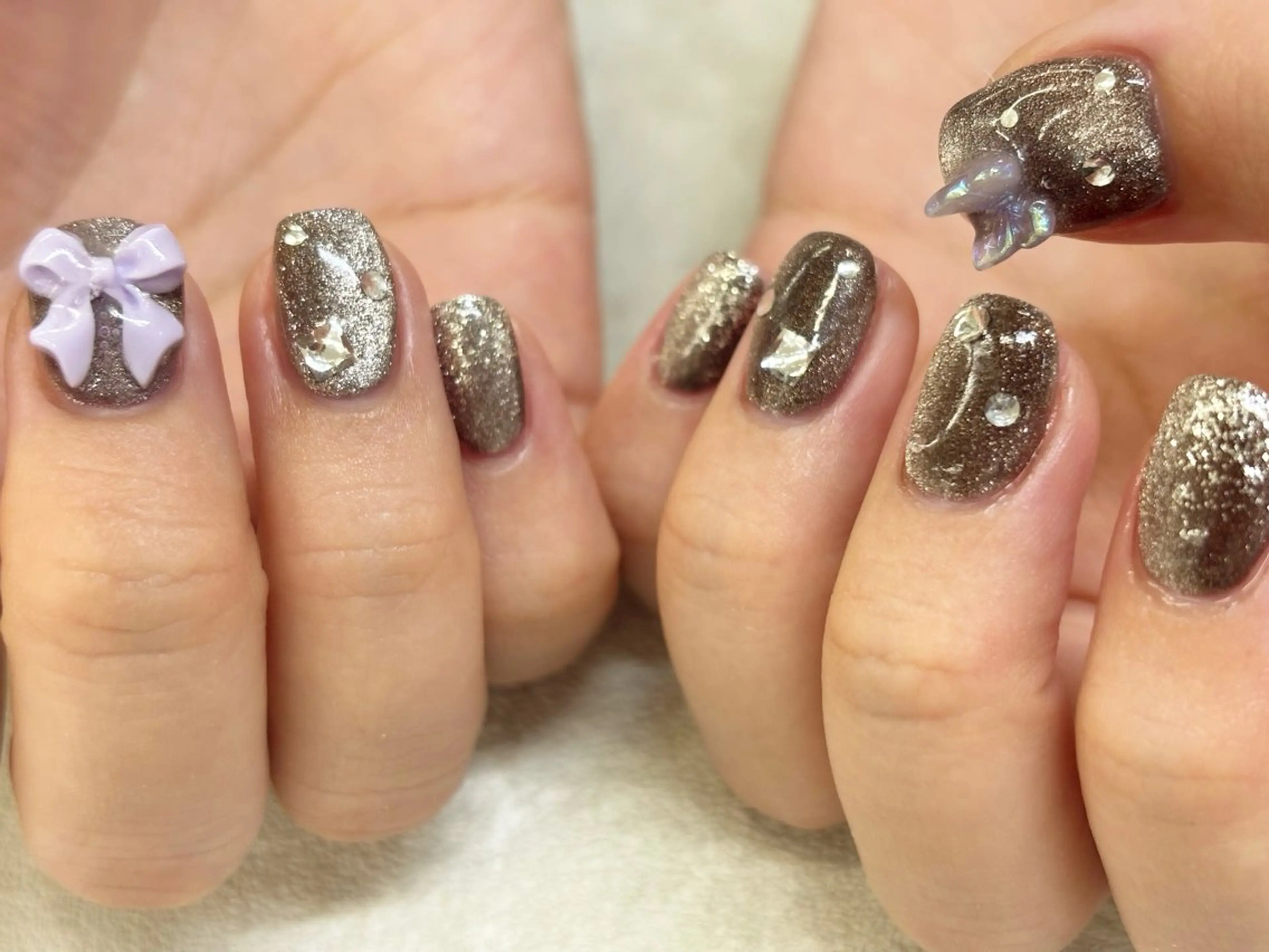 ネイル マグネットネイル ハンドネイル private  nail monail所属・nail salon monailのネイルデザイン