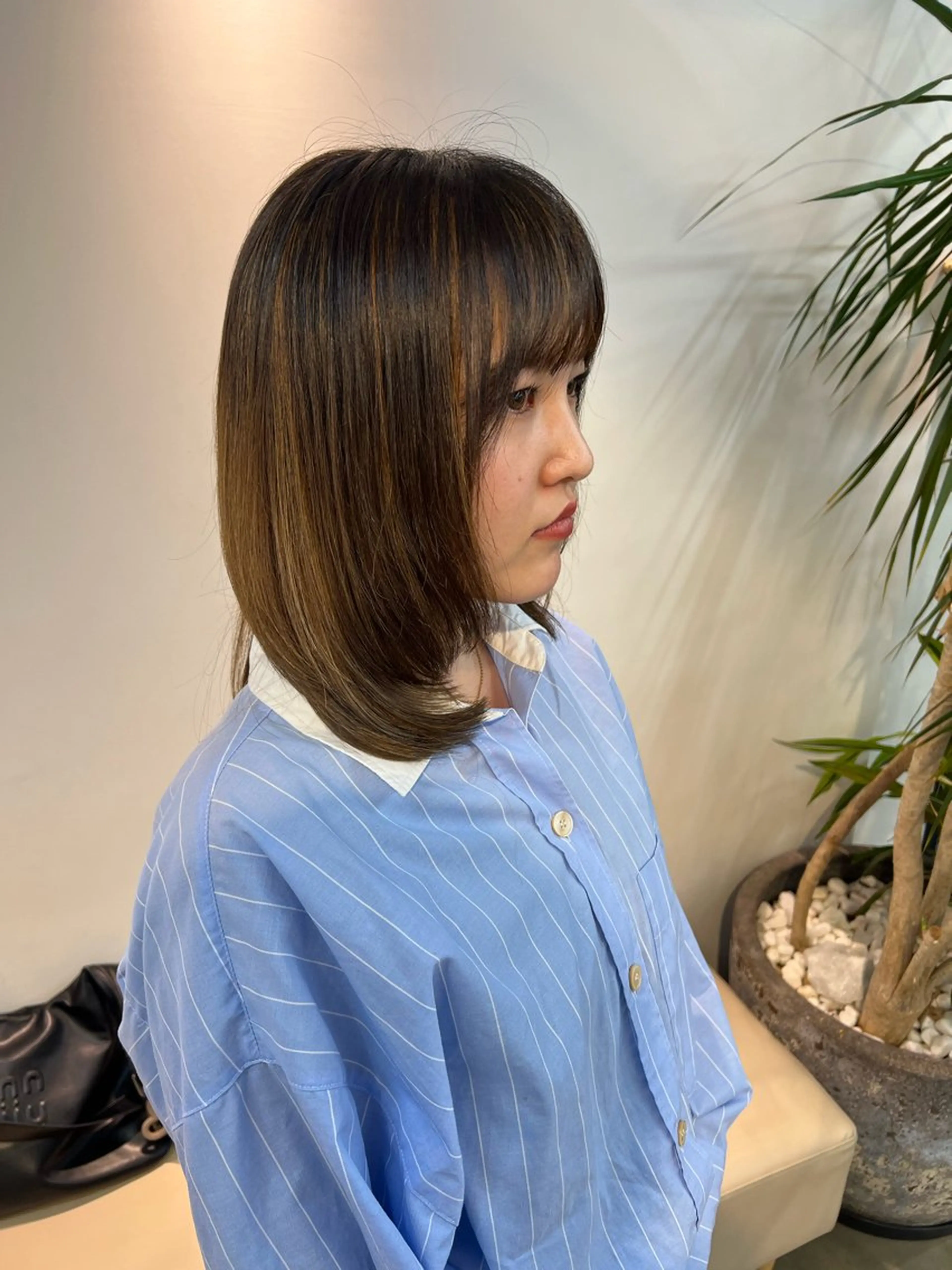 カラー ハイライトカラー Omnis所属・山中 欧輔のヘアスタイル