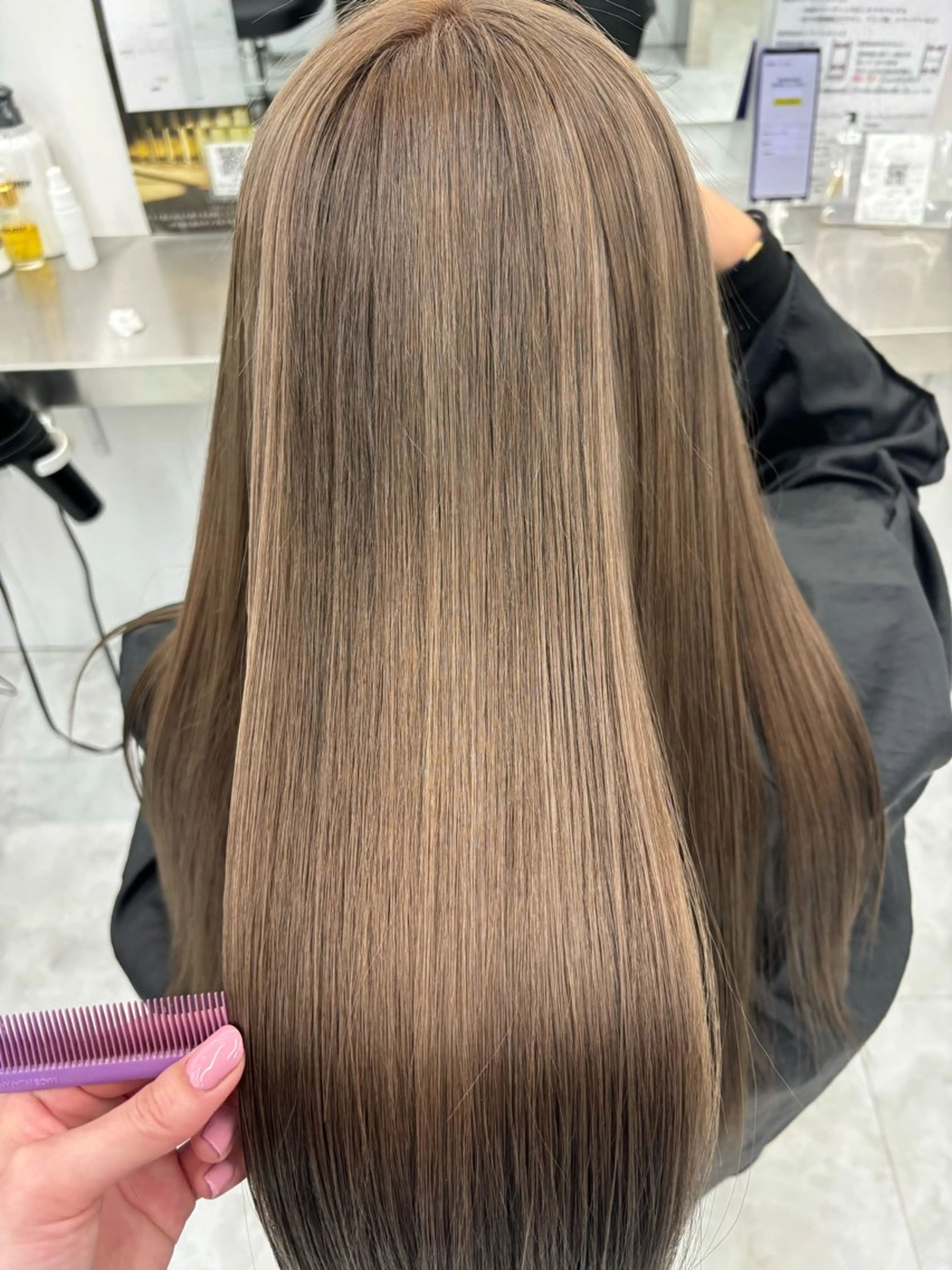 ロング ヘアカラー Wカラー/暖色/べ ージュりく©︎🐝のヘアスタイル