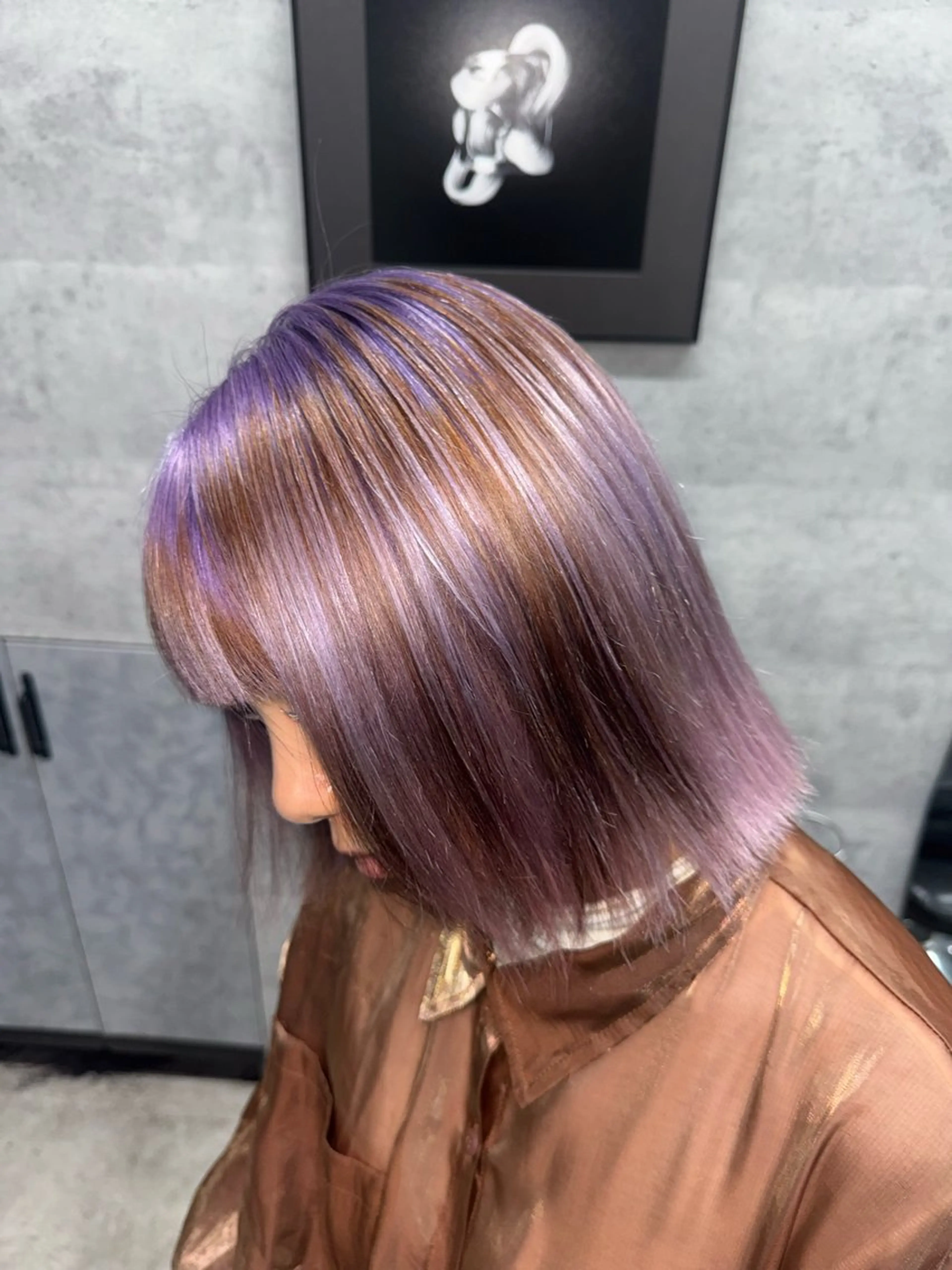 ミディアム カラー カット ヘアカラー トリートメント あなたのお悩み改善" You"💚❤️💛のヘアスタイル