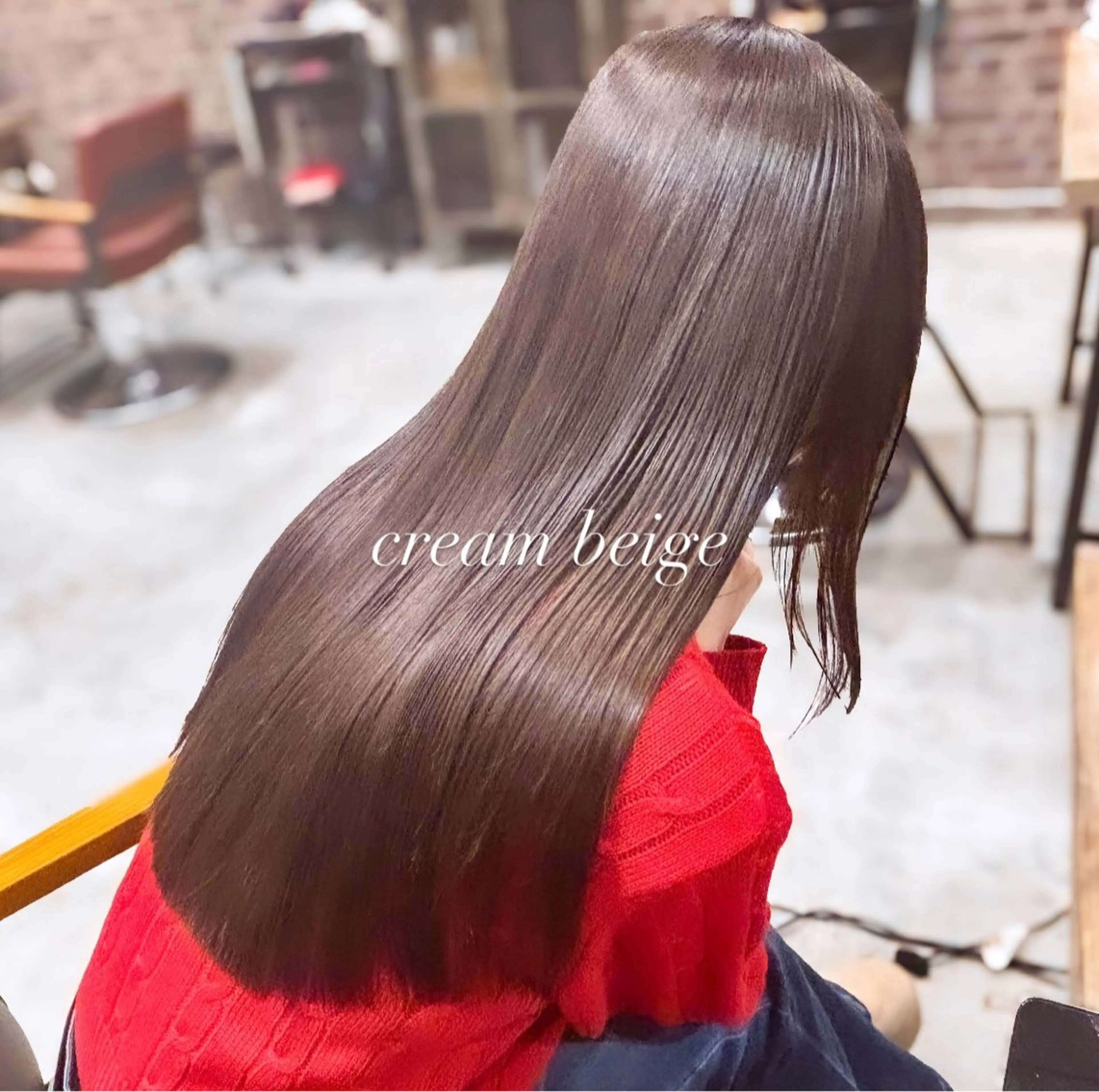 【新規/平日】カット＋ワンカラー＋トリートメント※カットは鎖骨下の長さからご案内できます⚪️の写真