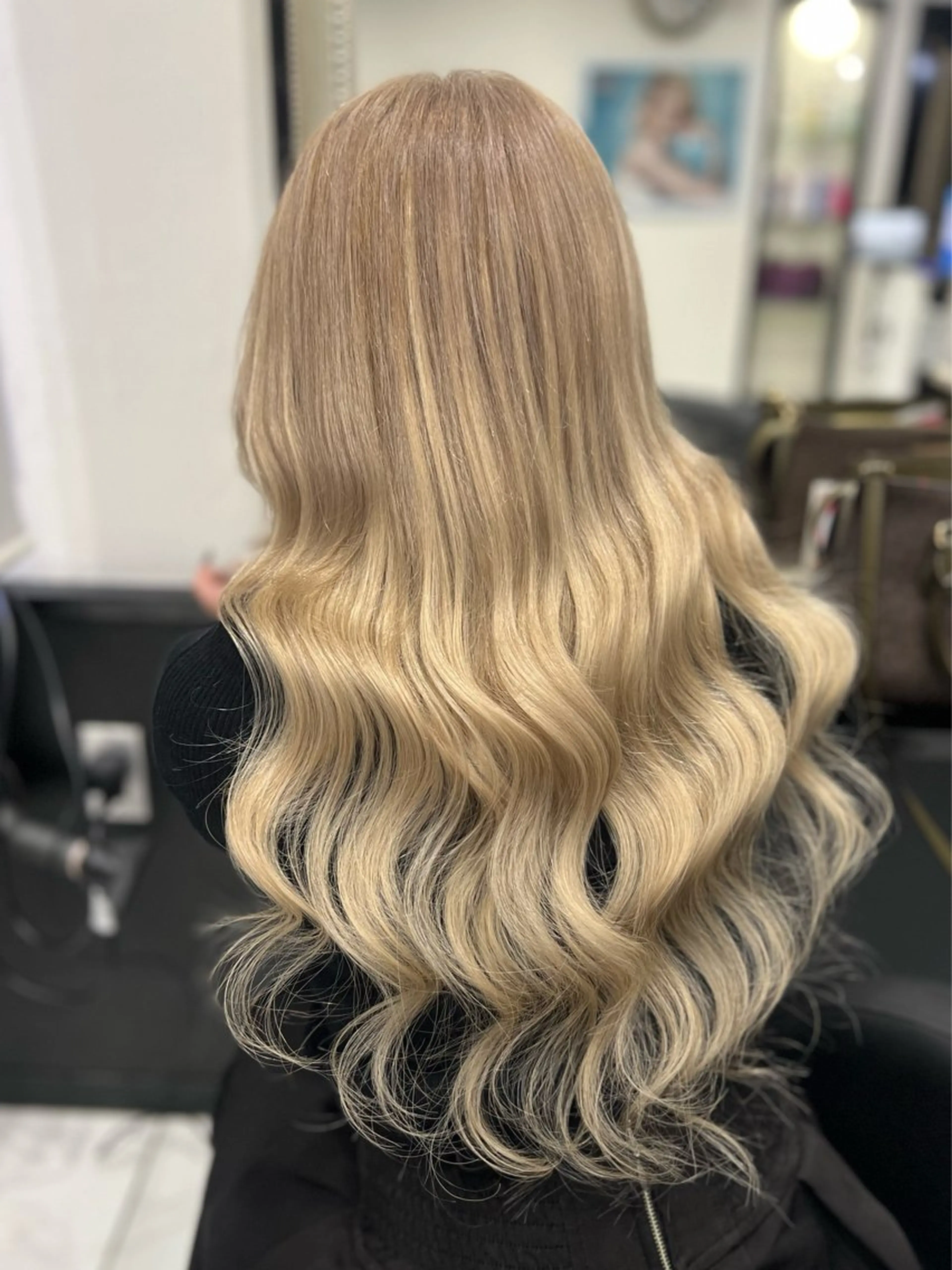 ロング カラー プルエクステ ブリーチ ブロンド ケアブリーチ エクステ カット ヘアカラー トリートメント エクステ YUDU🍊 germe/ジェルムのヘアスタイル