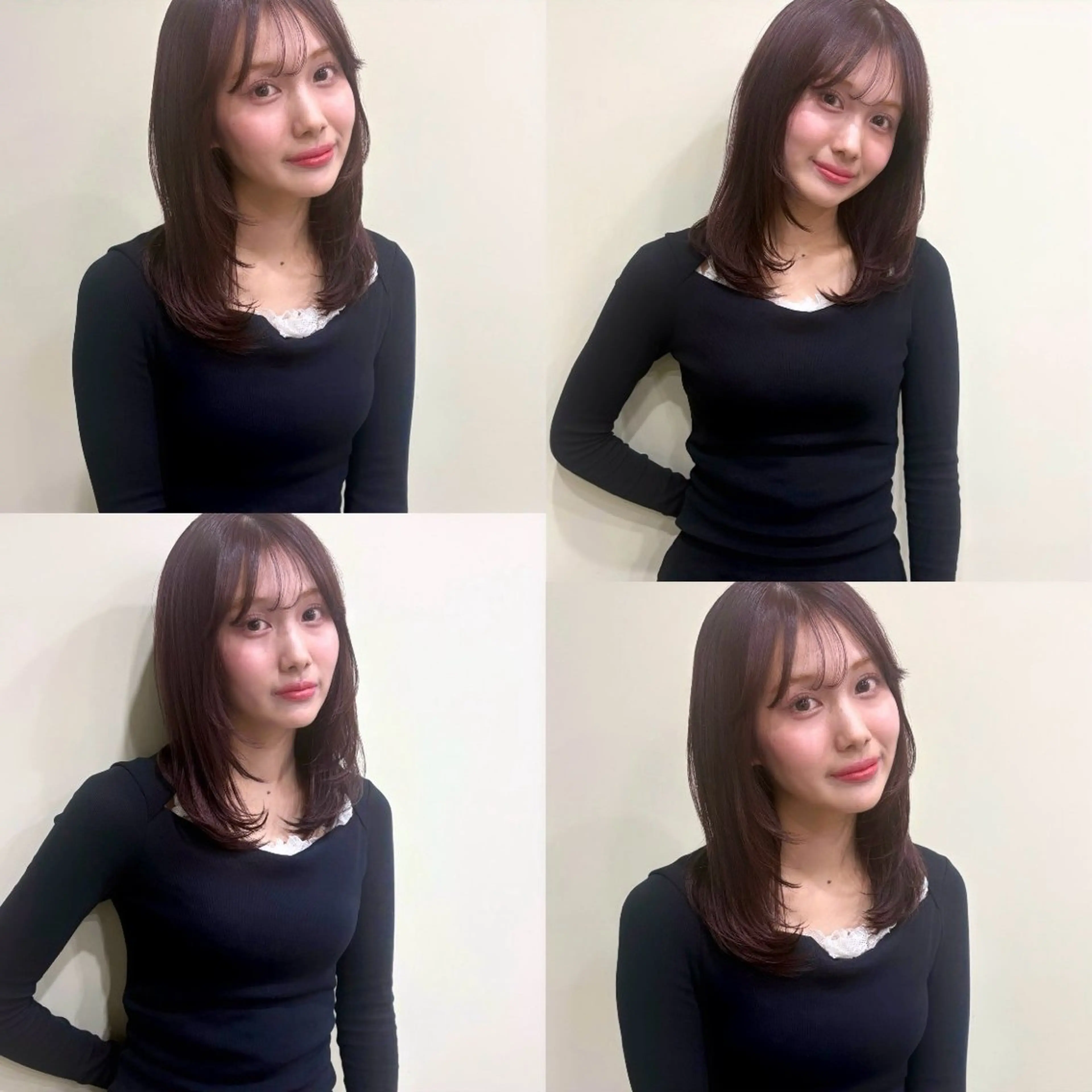 ミディアム カラー ヘアカラー トリートメント hana/艶髪 /透明感カラー🪞のヘアスタイル