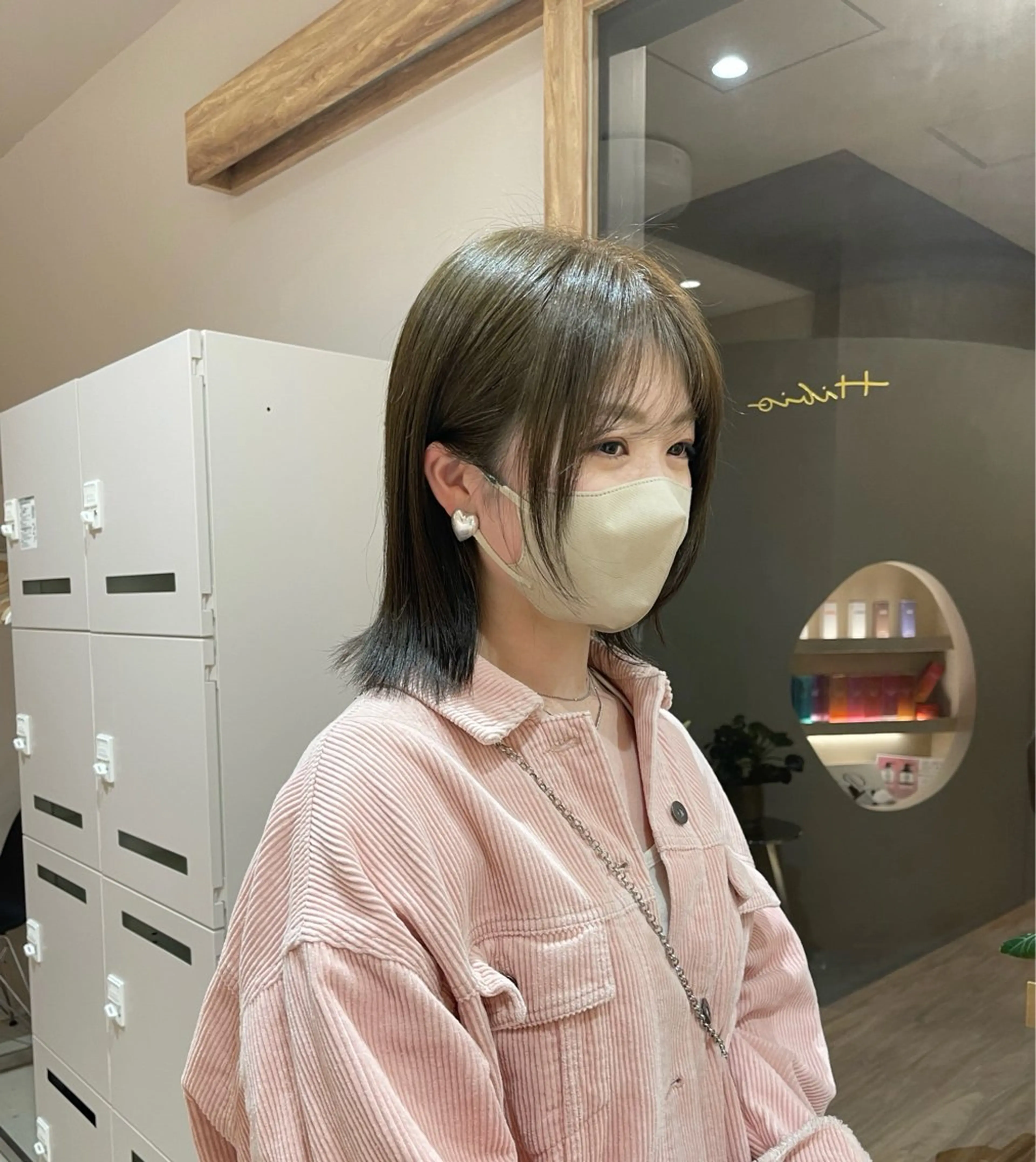 カラー グレージュ オリーブグレージュ オリーブグレー ヘアカラー layer・bob カット/  YURIのヘアスタイル