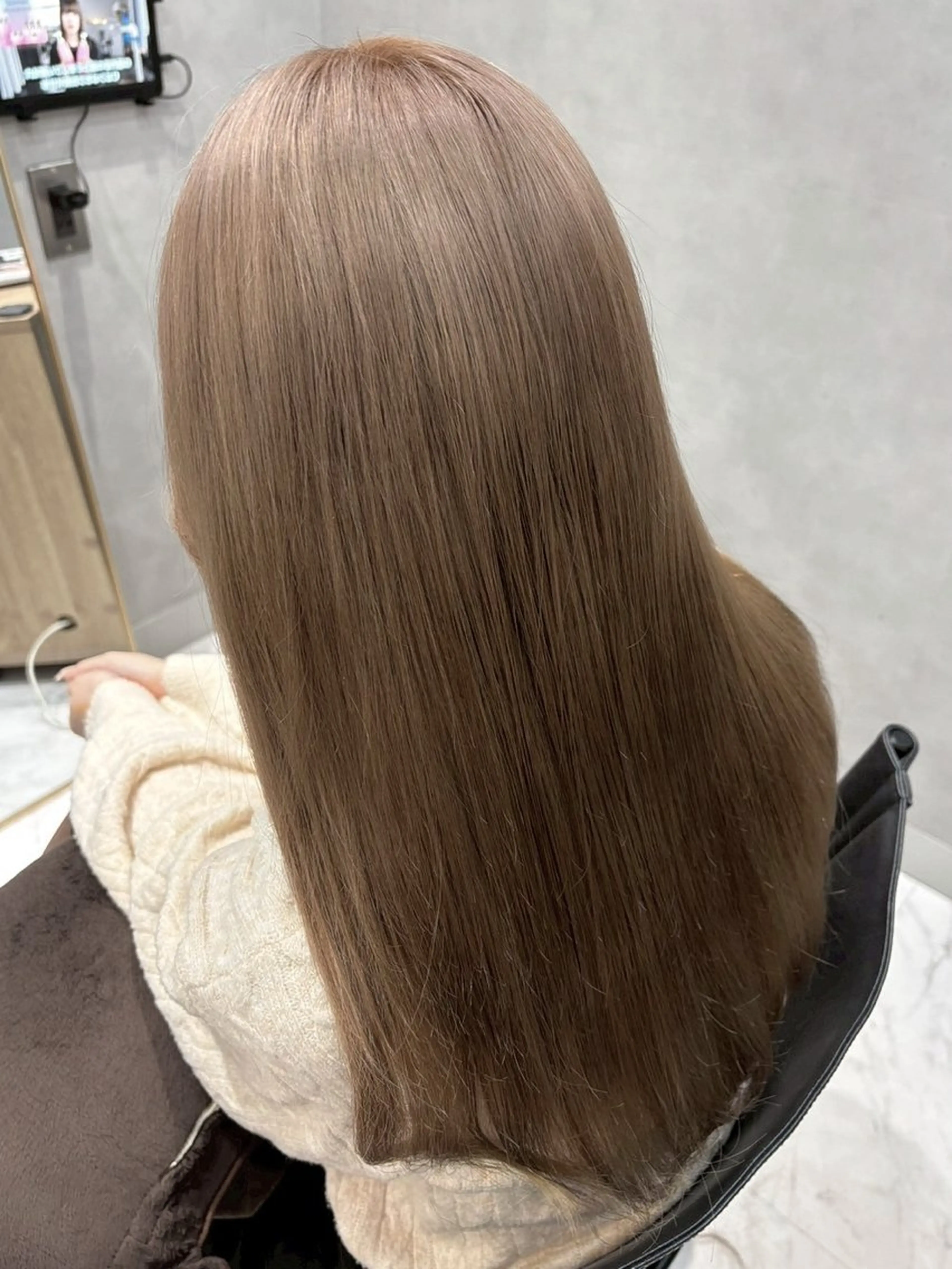 ロング カラー カット ヘアカラー トリートメント ハイトーン/韓国風/ 艶髪/吉祥寺のヘアスタイル