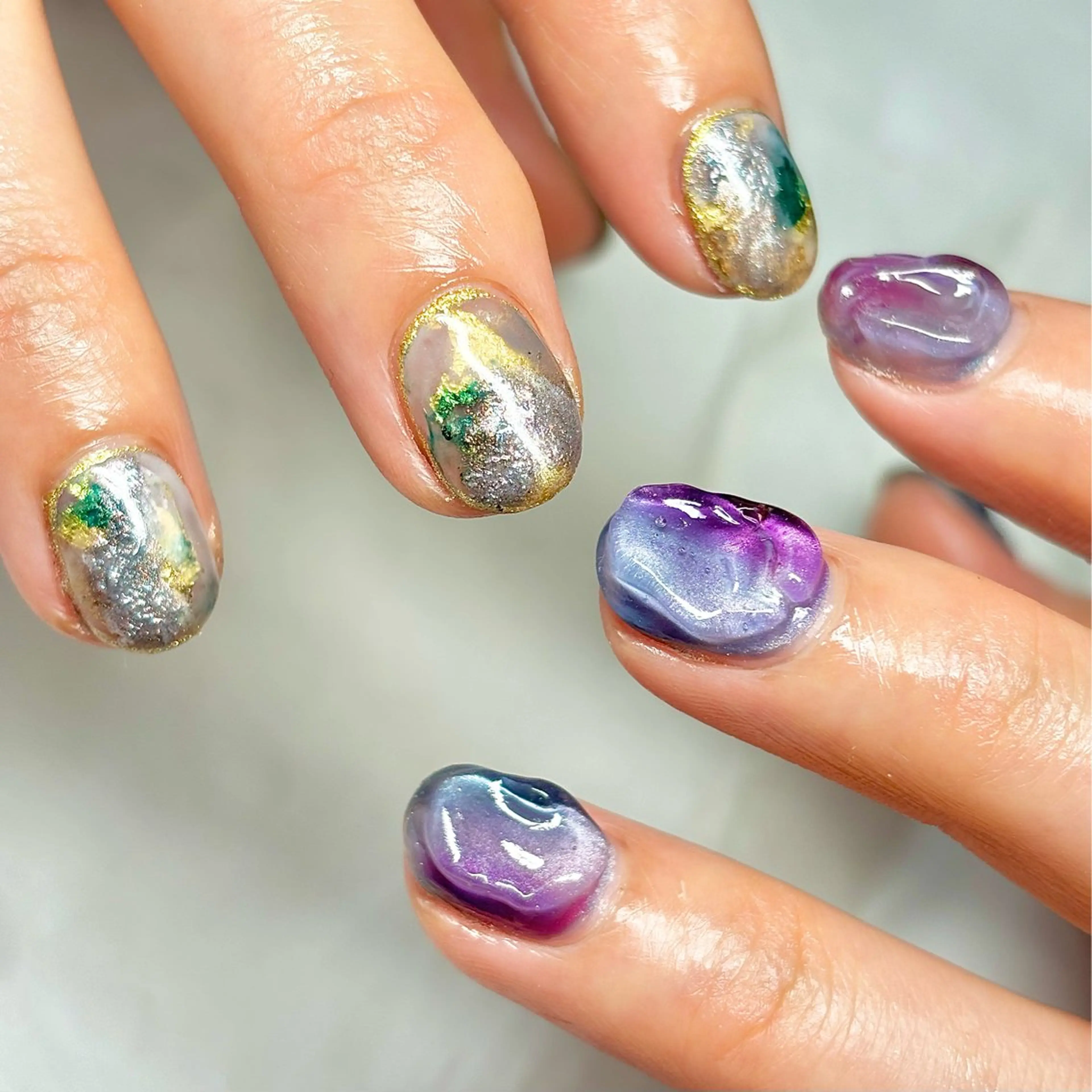 メンズ ネイル ハンドネイル ハンドケア nail&eye Aoのマツエク・マツパデザイン