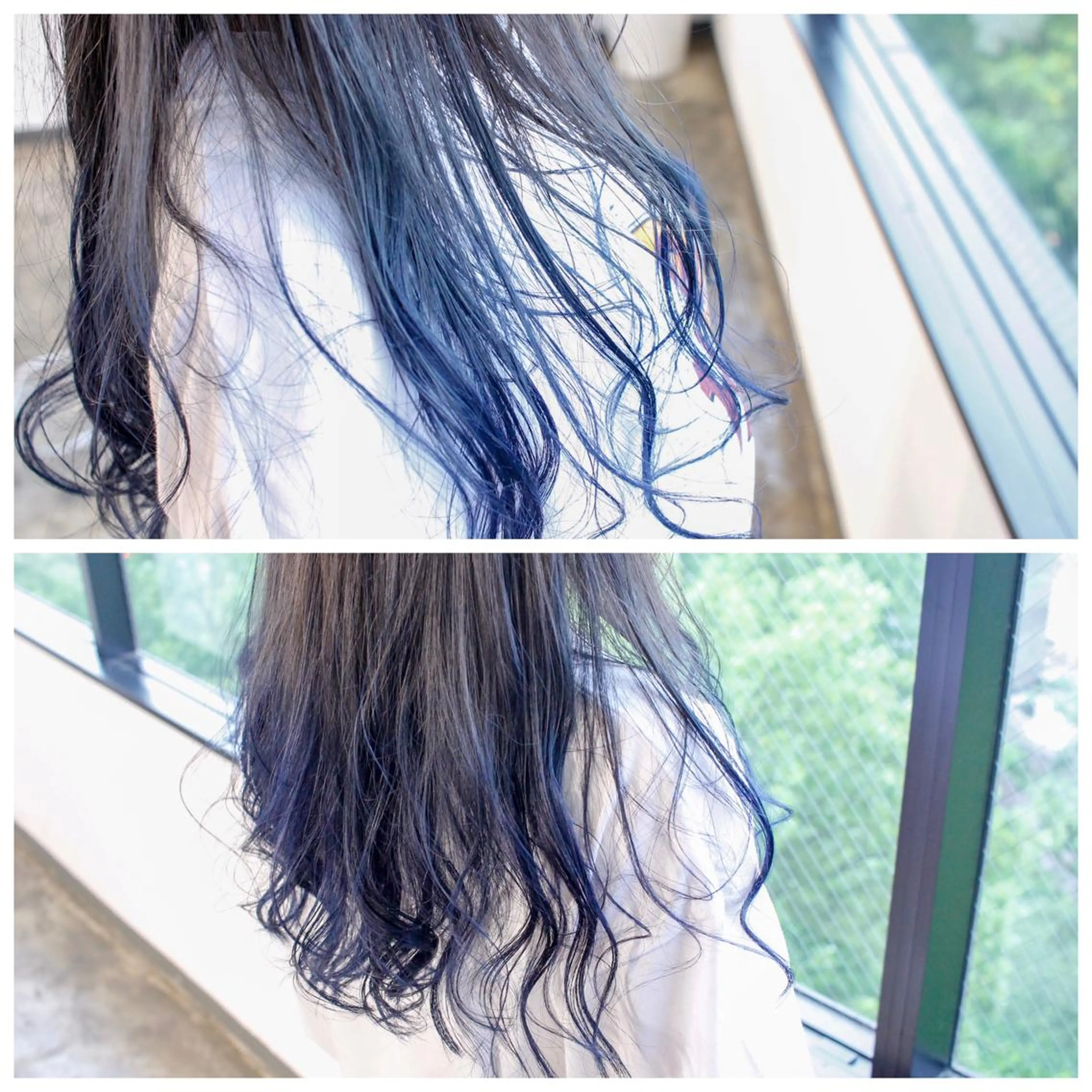 ロング カラー バレイヤージュ ブリーチ ブルーカラー グラデーションカラー ハイライトカラー カット ヘアカラー トリートメント BOB🌟ハイトーン /ブリーチ/TAKUのヘアスタイル