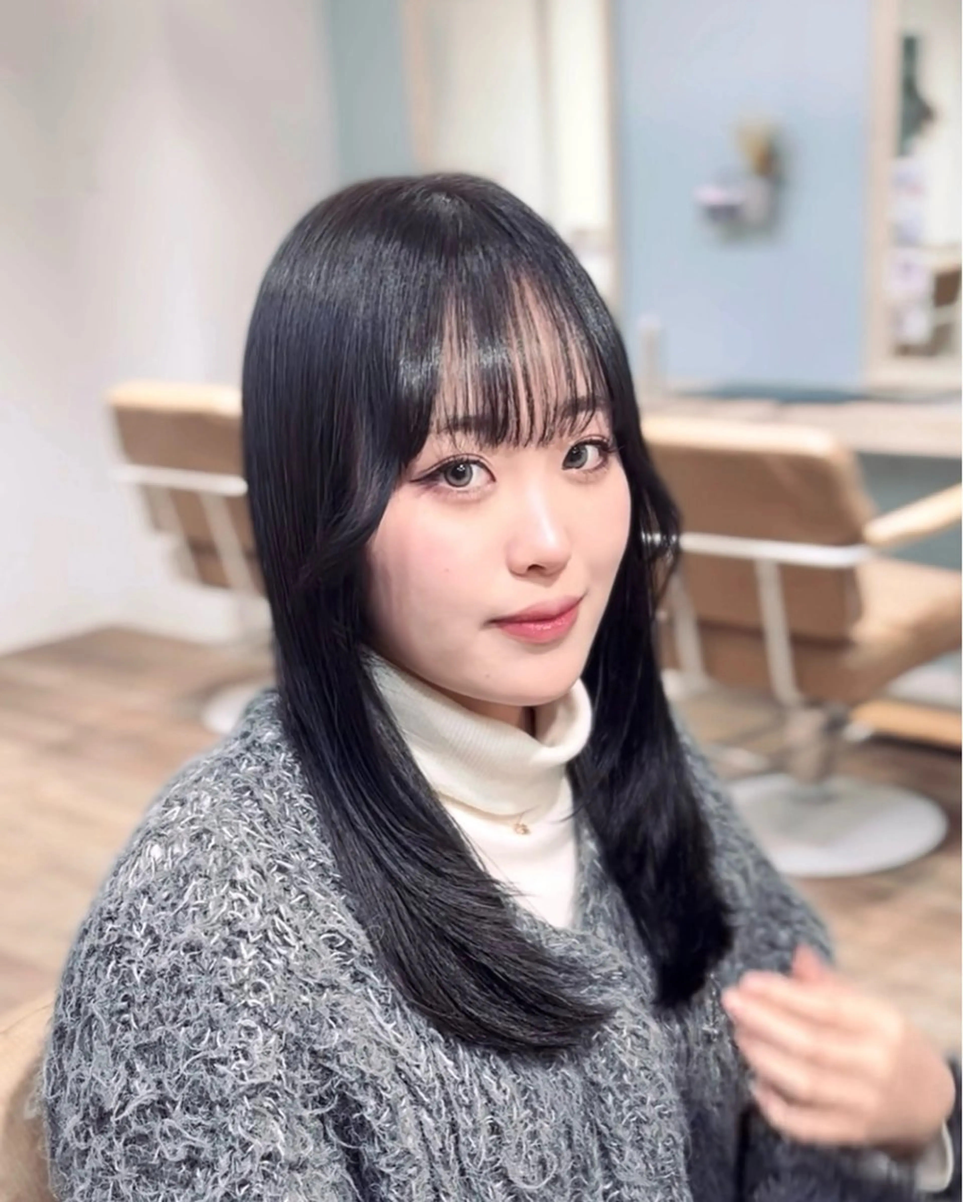 ロング カラー カット トリートメント suzuka/透明感 カラー 美髪縮毛矯正のヘアスタイル