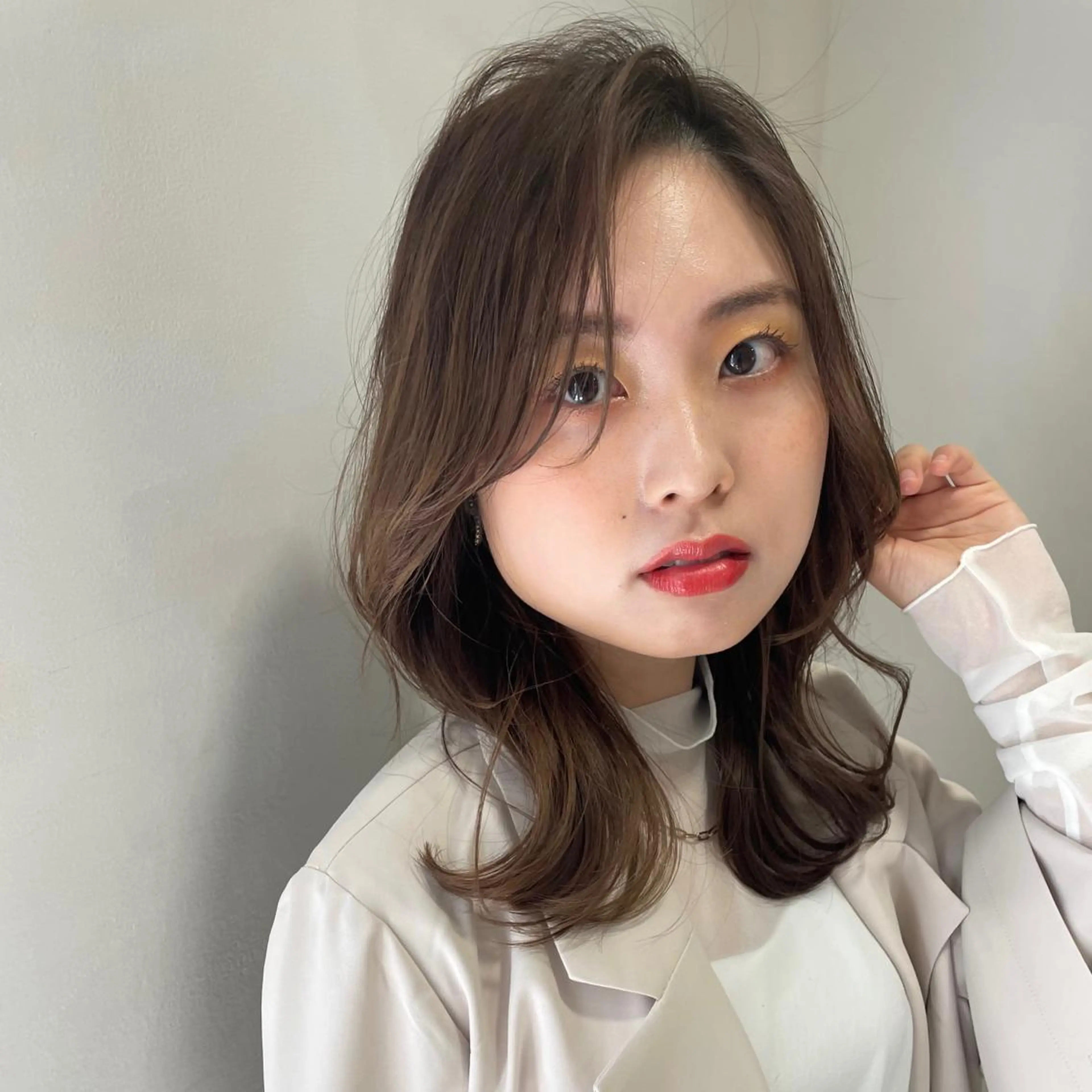 セミロング 髪質改善クロスパーマ モリオカ モエ💫のその他イメージ